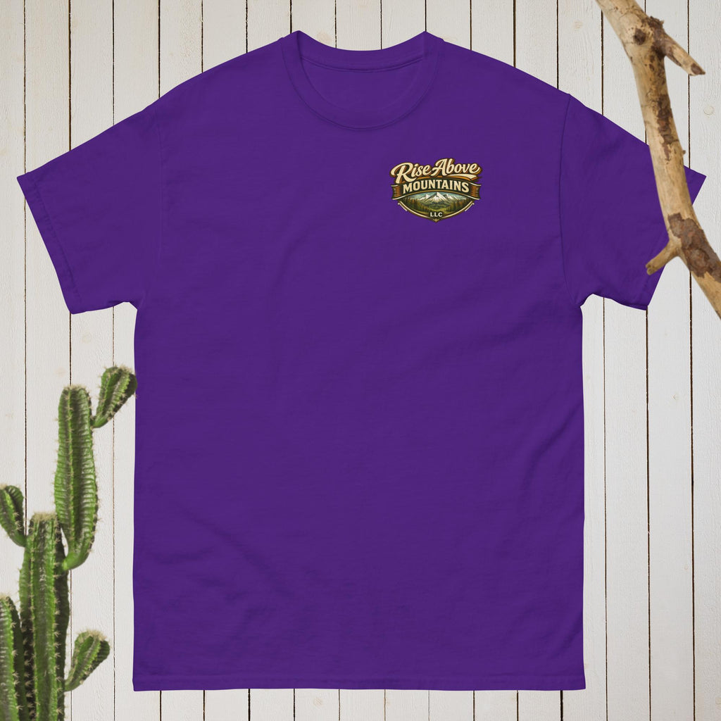 Unisex "Courage over comfort" classic tee - Rise Above Mountains LLC