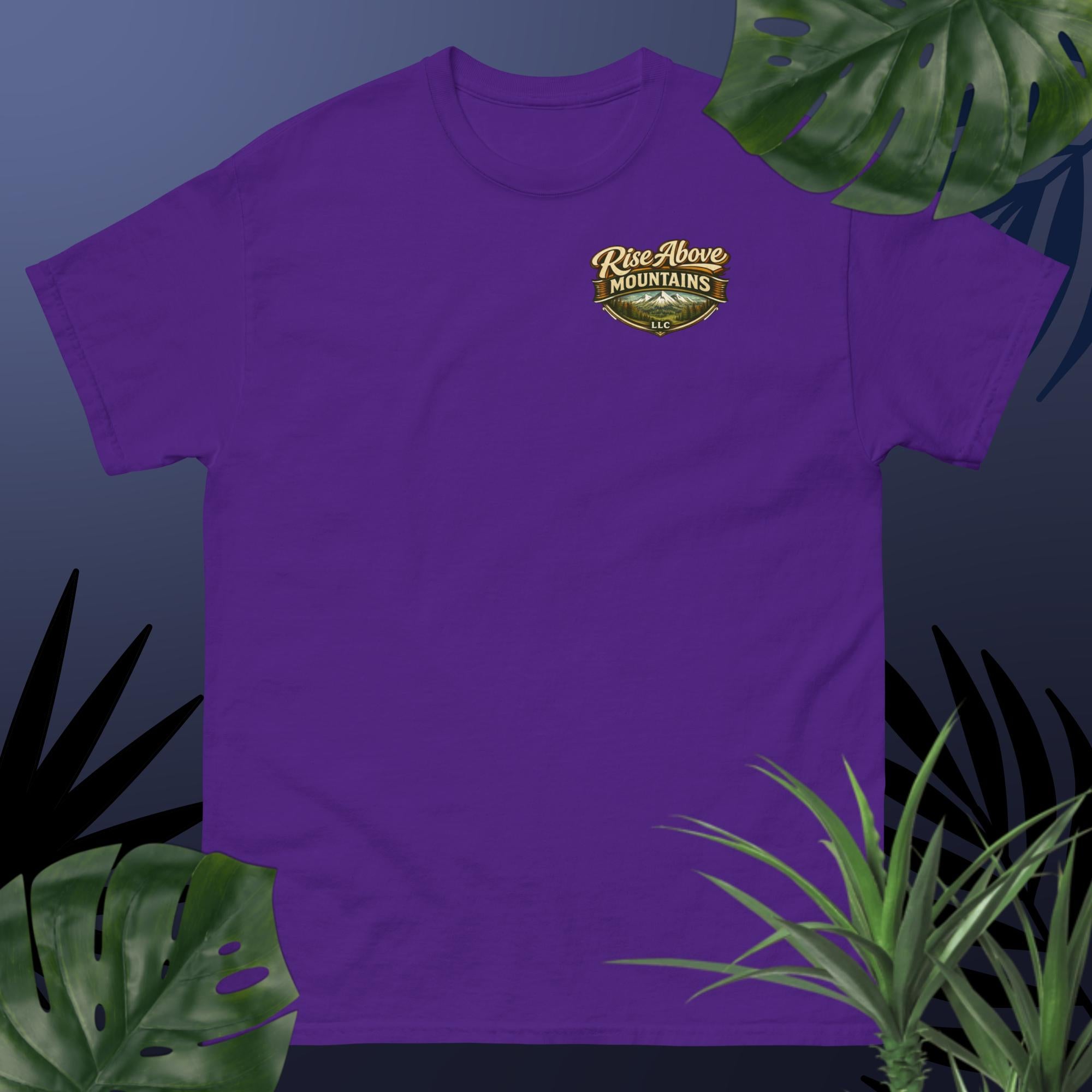 Unisex "Rise above adversity" classic tee - Rise Above Mountains LLC