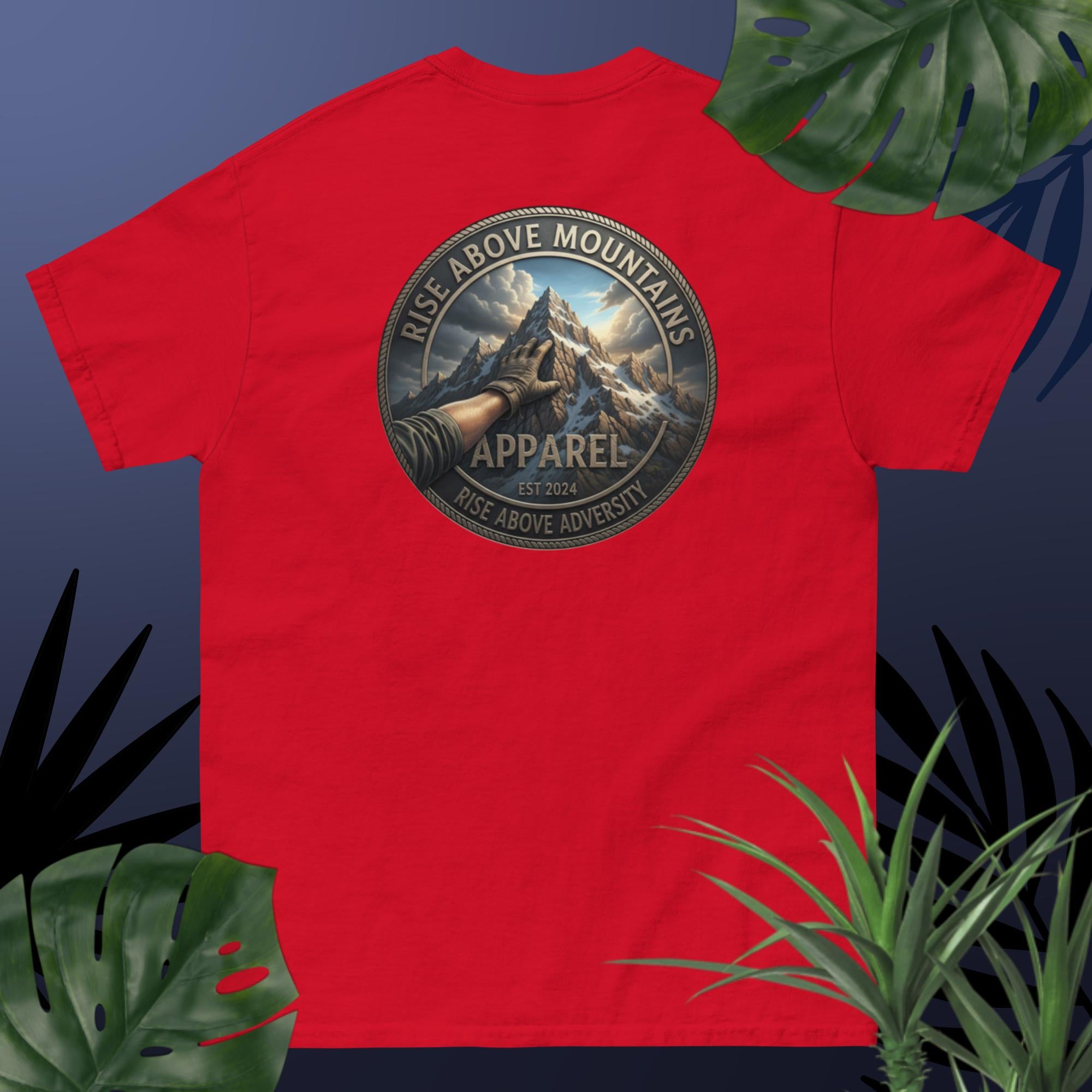 Unisex "Rise above adversity" classic tee - Rise Above Mountains LLC