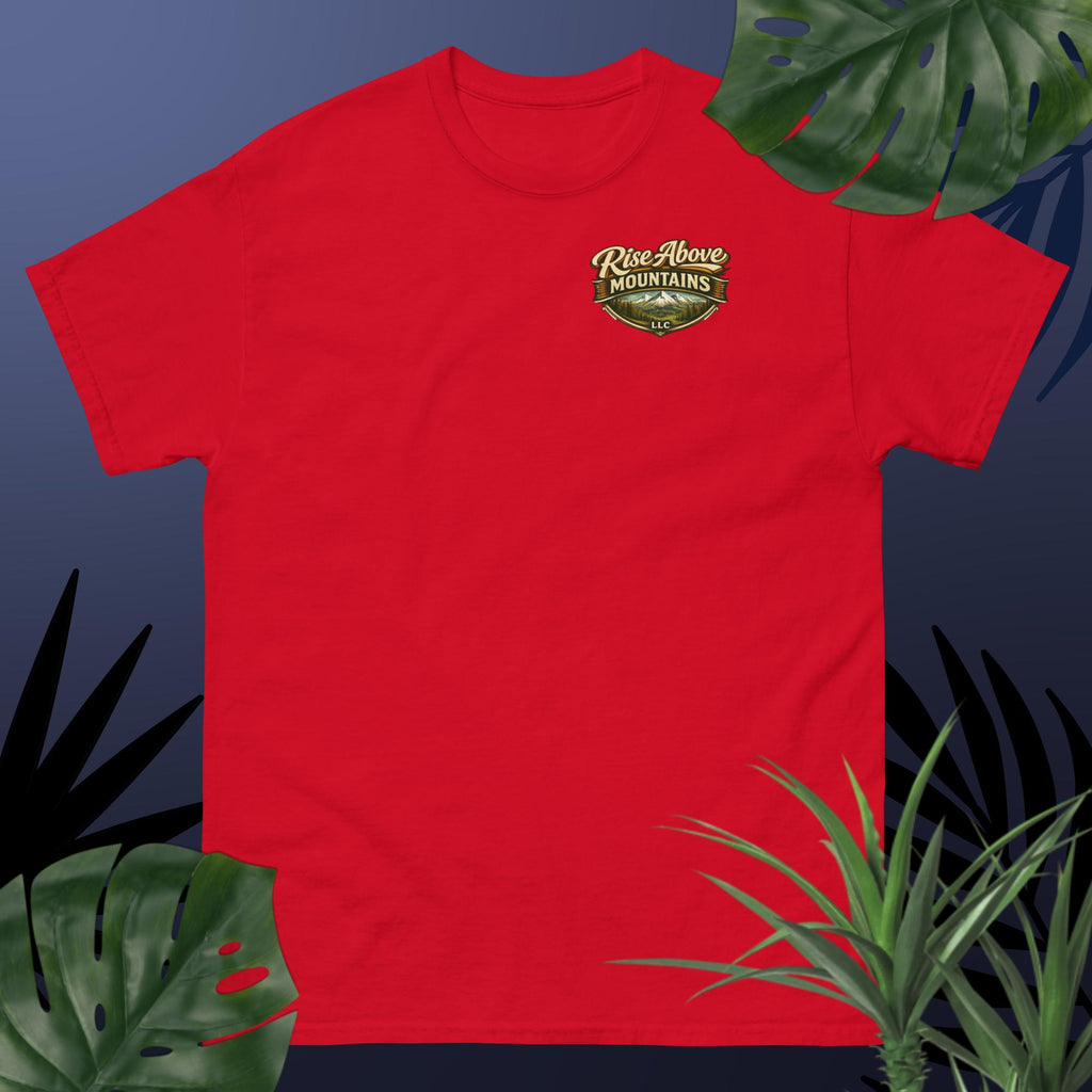 Unisex "Rise above adversity" classic tee - Rise Above Mountains LLC