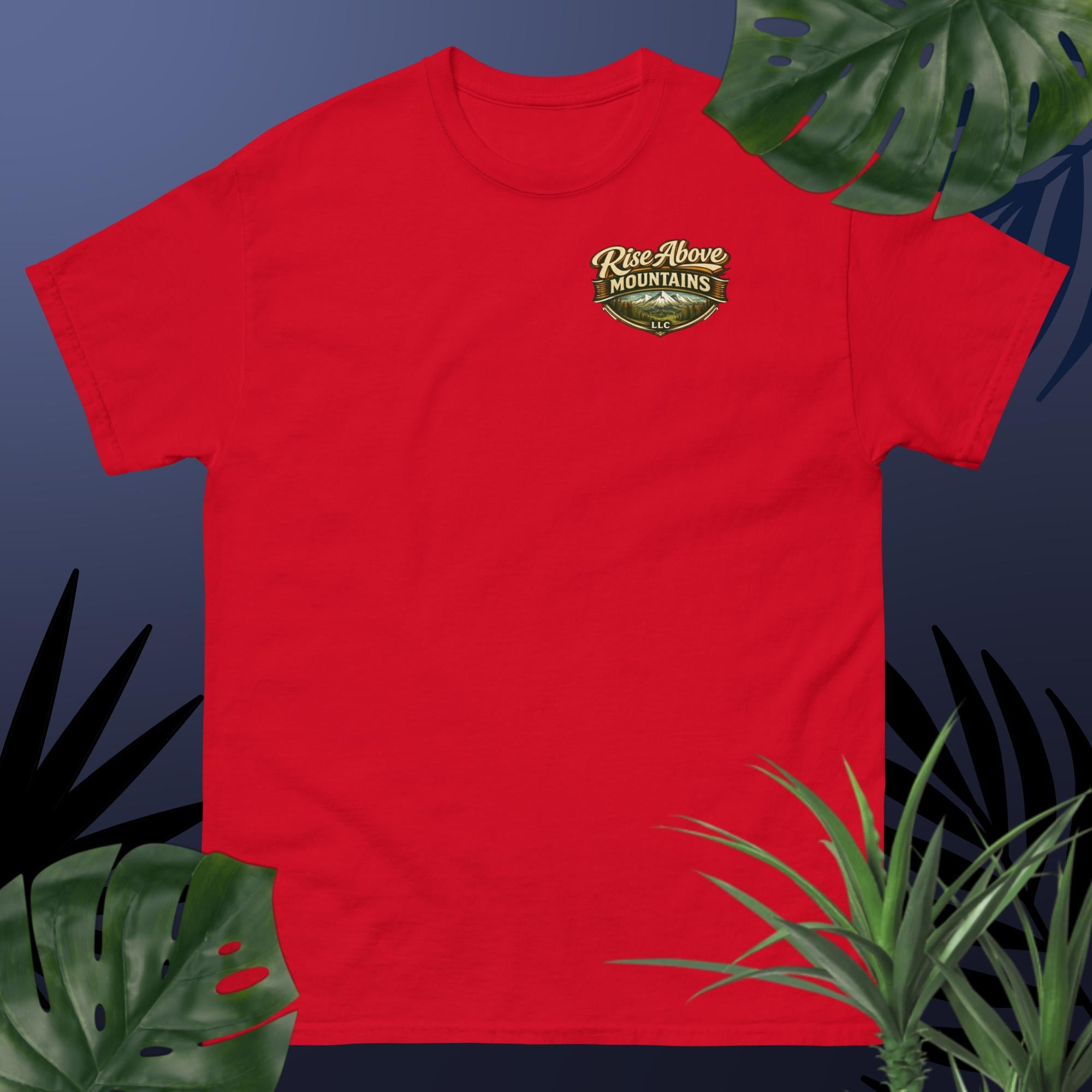 Unisex "Rise above adversity" classic tee - Rise Above Mountains LLC