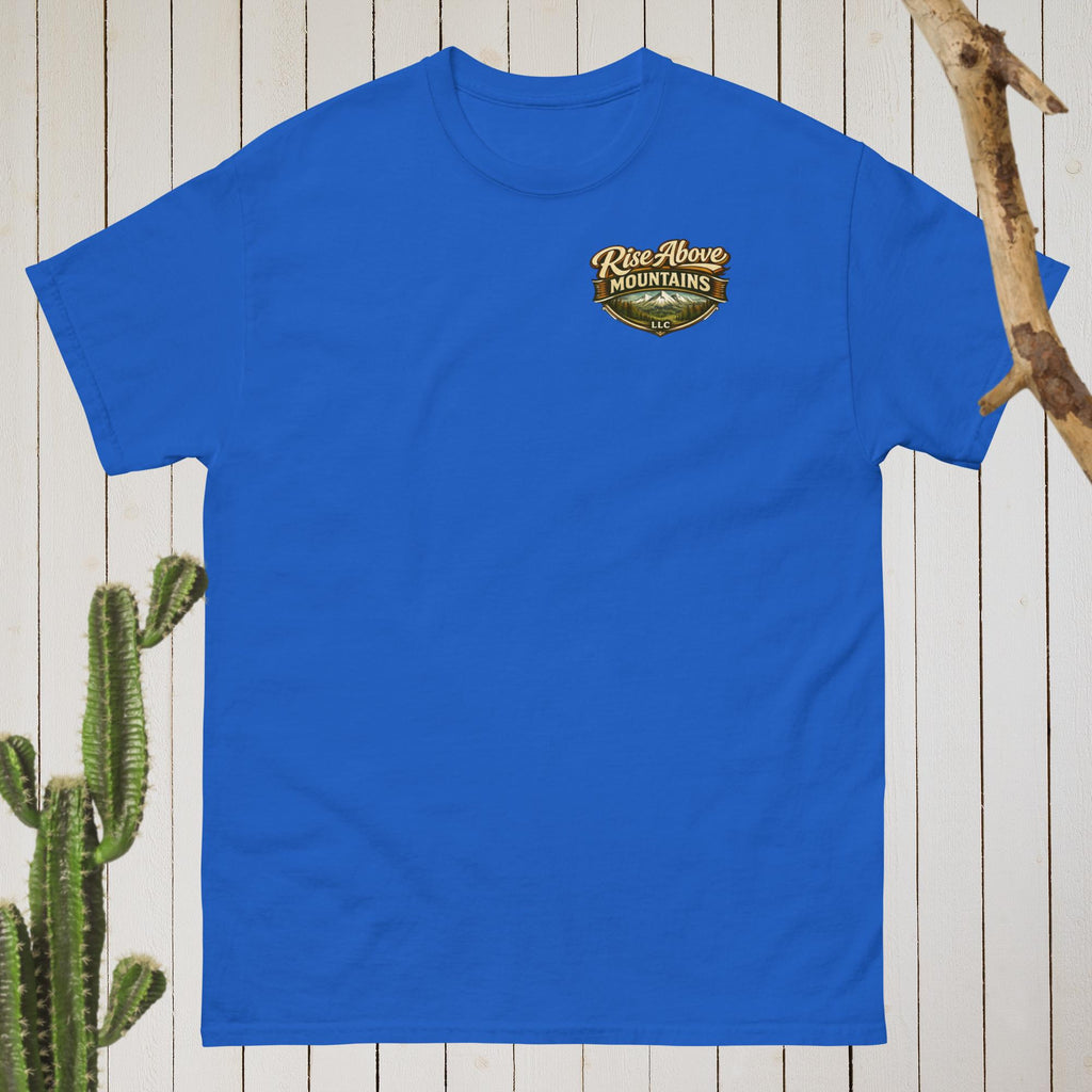 Unisex "Courage over comfort" classic tee - Rise Above Mountains LLC