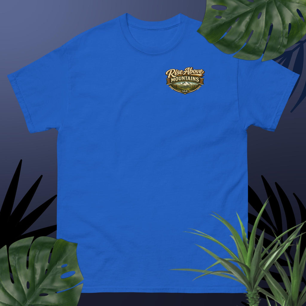 Unisex "Rise above adversity" classic tee - Rise Above Mountains LLC