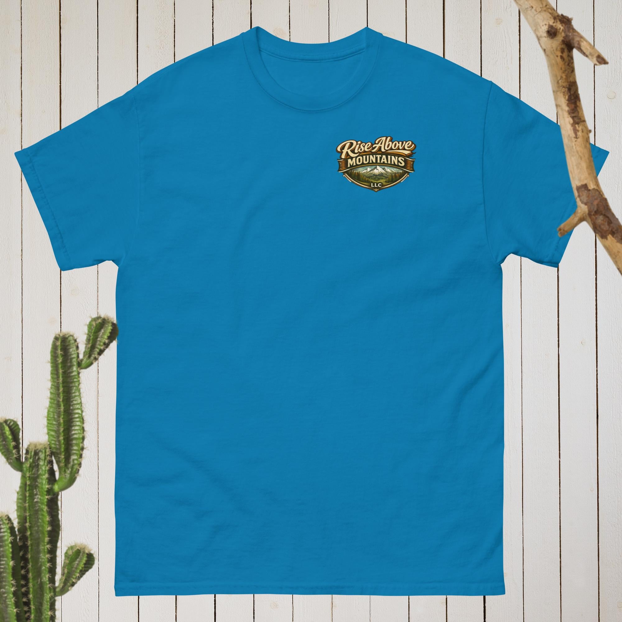 Unisex "Courage over comfort" classic tee - Rise Above Mountains LLC