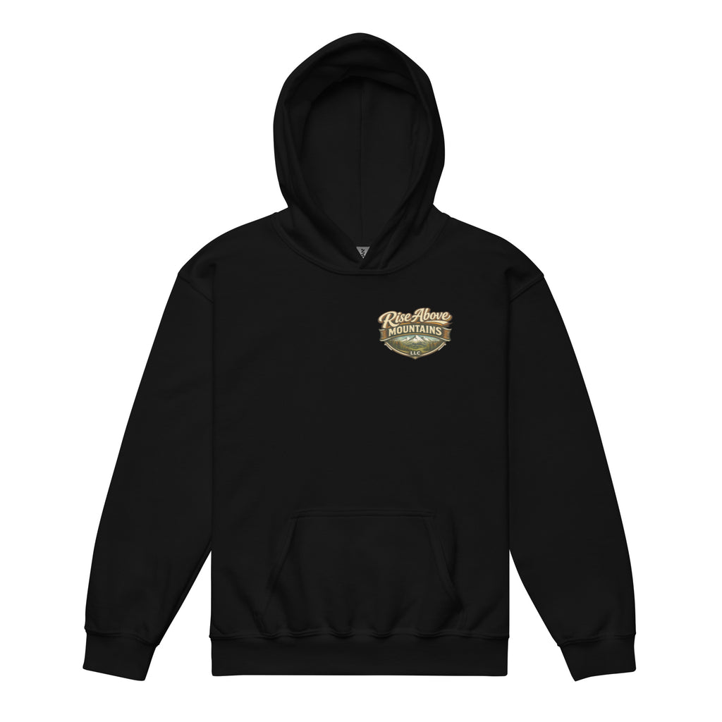 Youth "Elevate your spirit" hoodie - Rise Above Mountains LLC