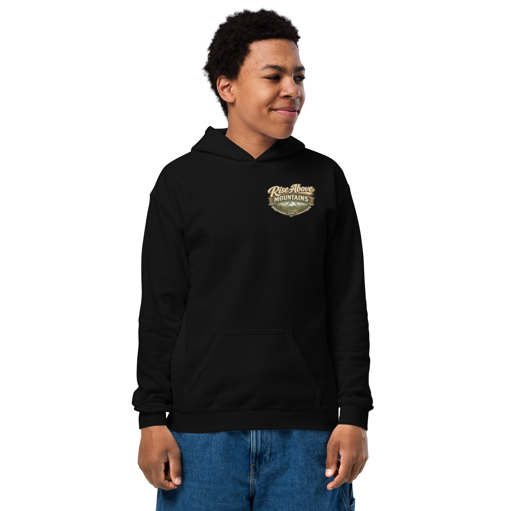 Youth "Break through your limits" hoodie - Rise Above Mountains LLC