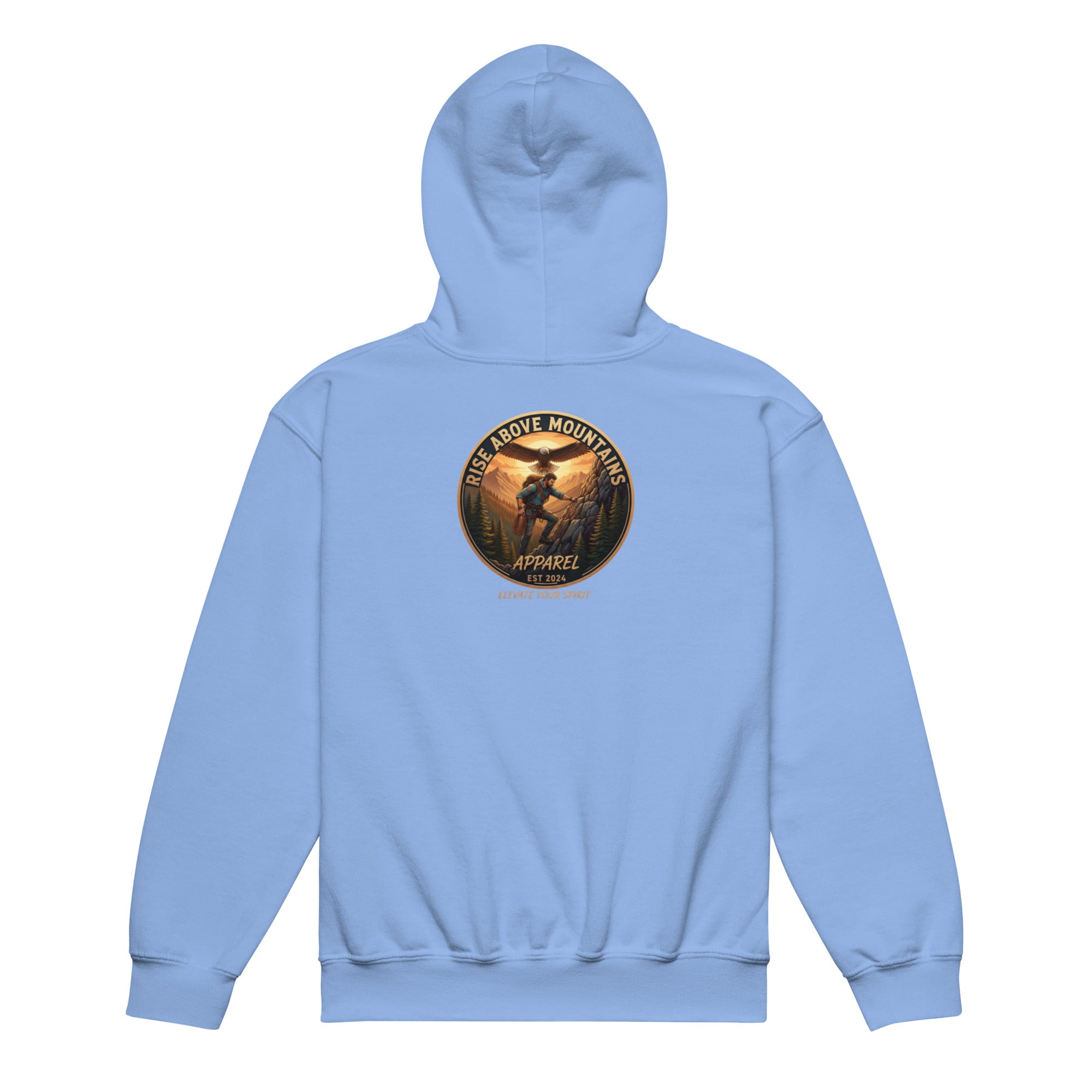 Youth "Elevate your spirit" hoodie - Rise Above Mountains LLC