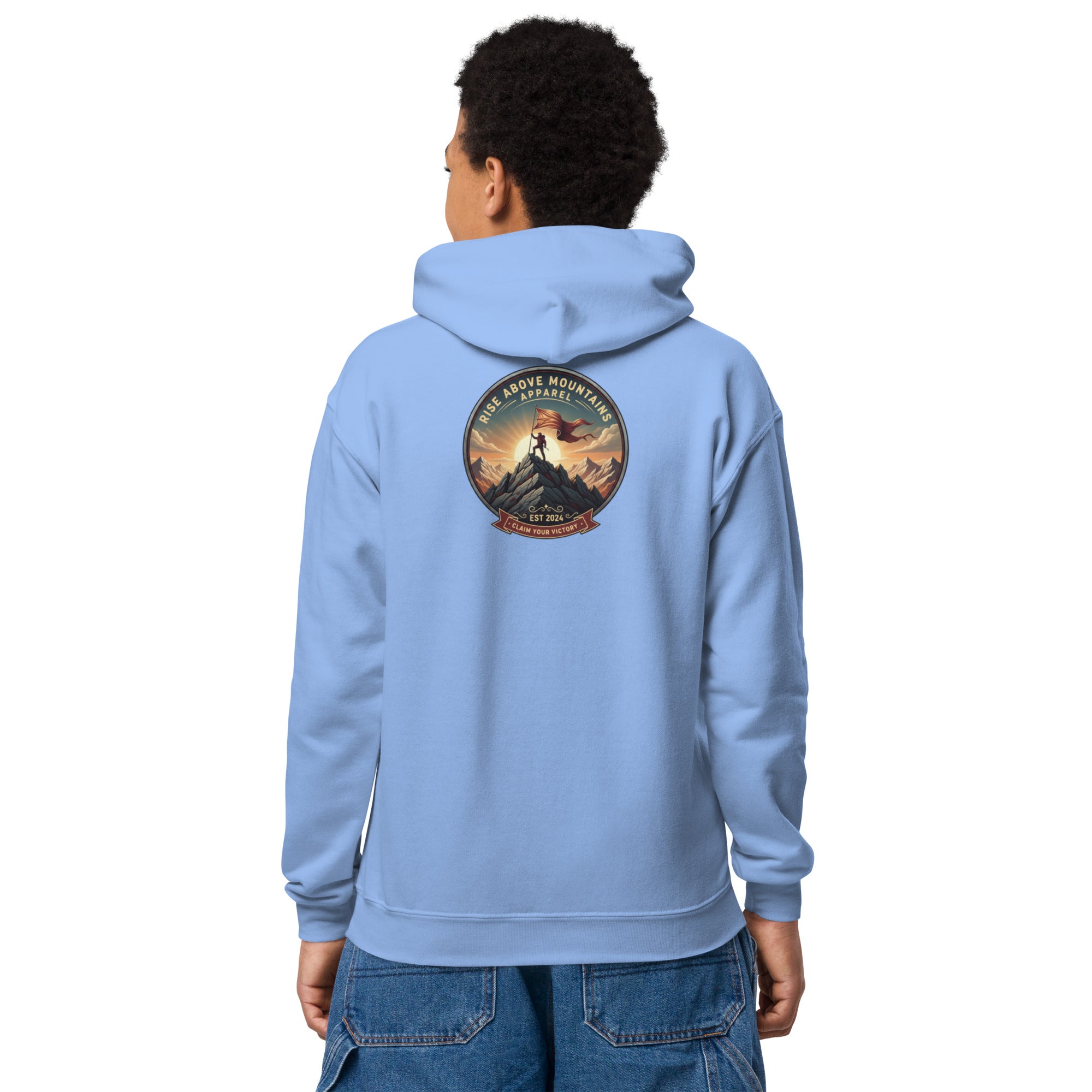 Youth "Claim your victory" hoodie - Rise Above Mountains LLC