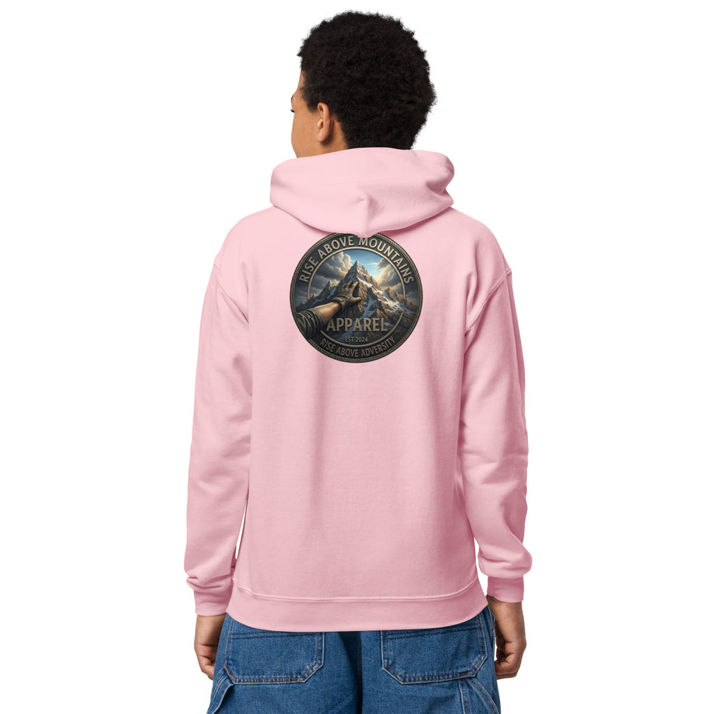 Youth "Rise above adversity" hoodie - Rise Above Mountains LLC