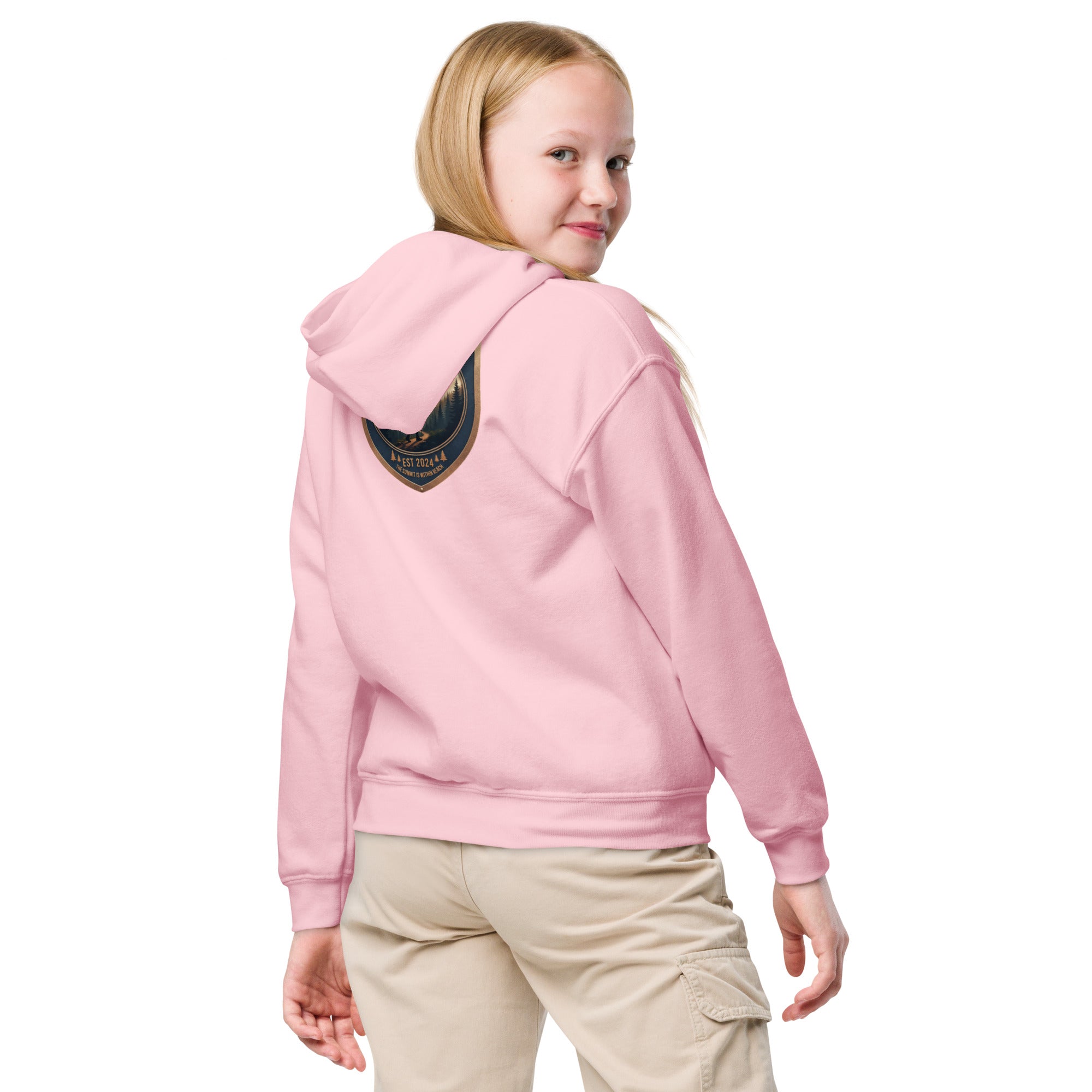 Youth "The summit is within your reach" hoodie - Rise Above Mountains LLC