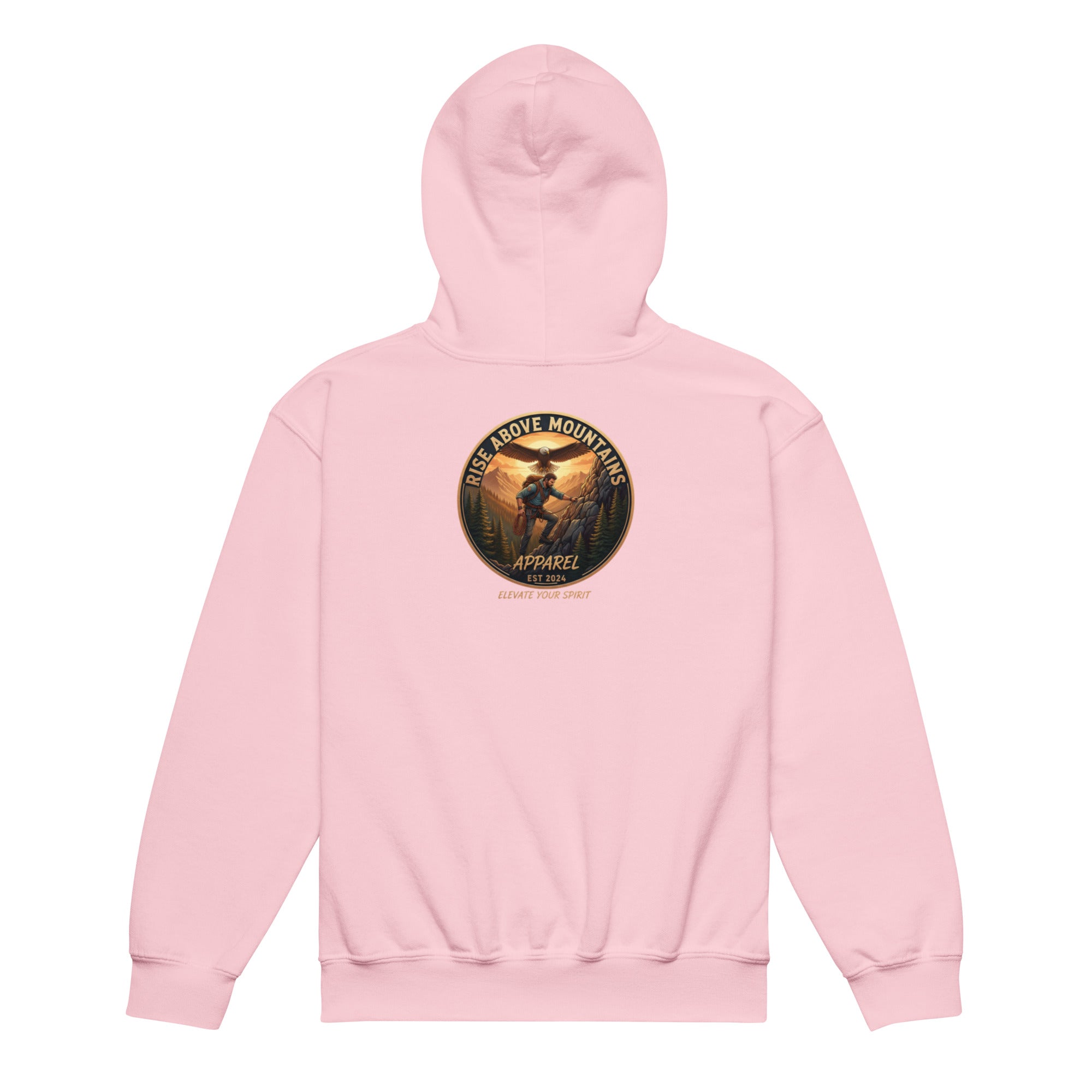 Youth "Elevate your spirit" hoodie - Rise Above Mountains LLC