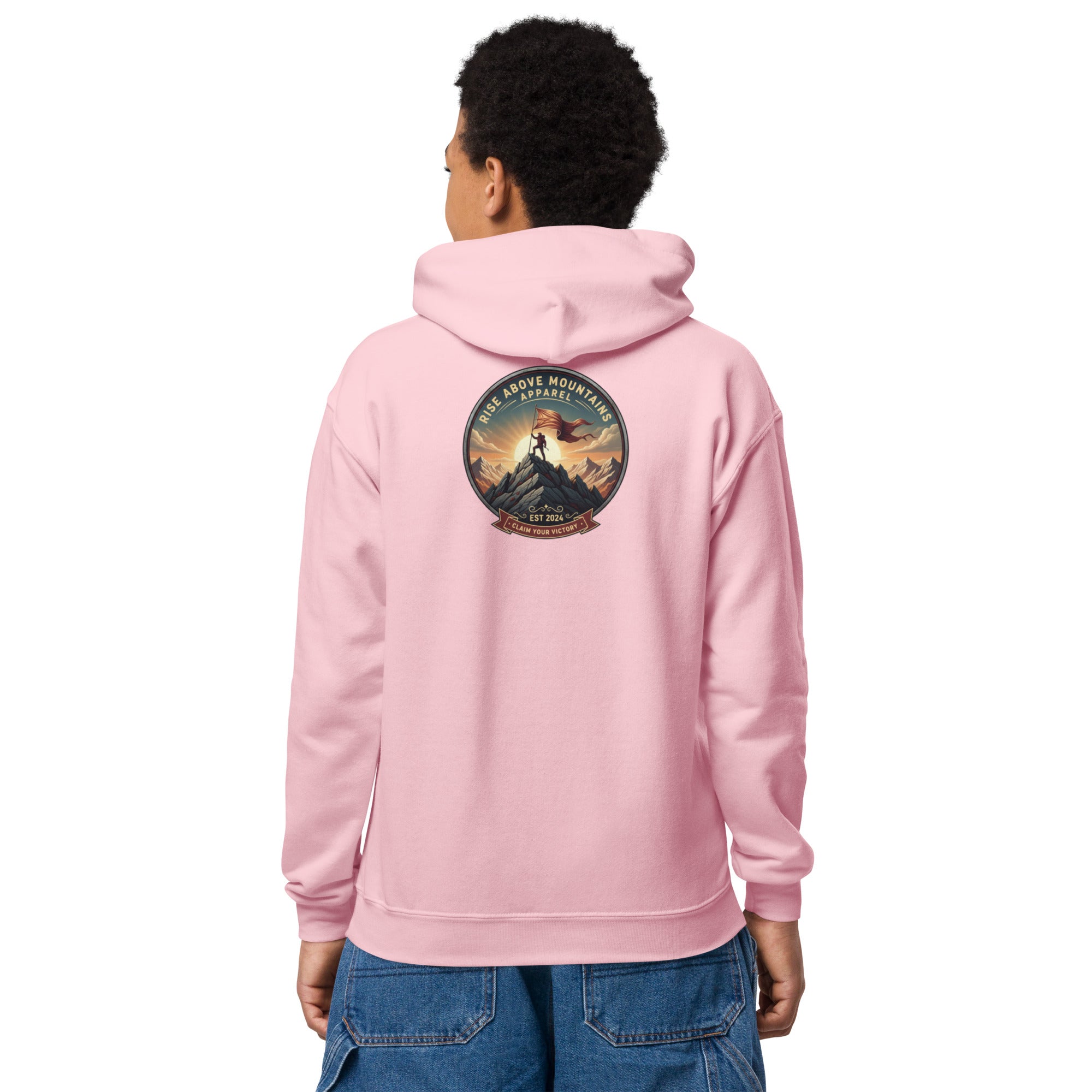 Youth "Claim your victory" hoodie - Rise Above Mountains LLC