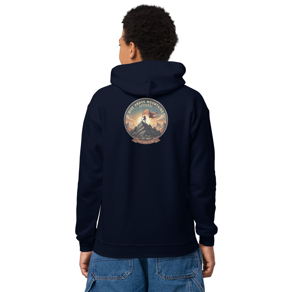 Youth "Claim your victory" hoodie - Rise Above Mountains LLC