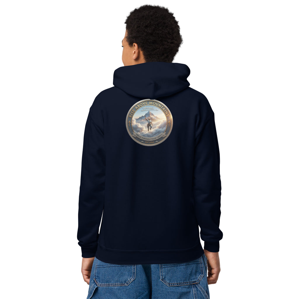 Youth "Break through your limits" hoodie - Rise Above Mountains LLC