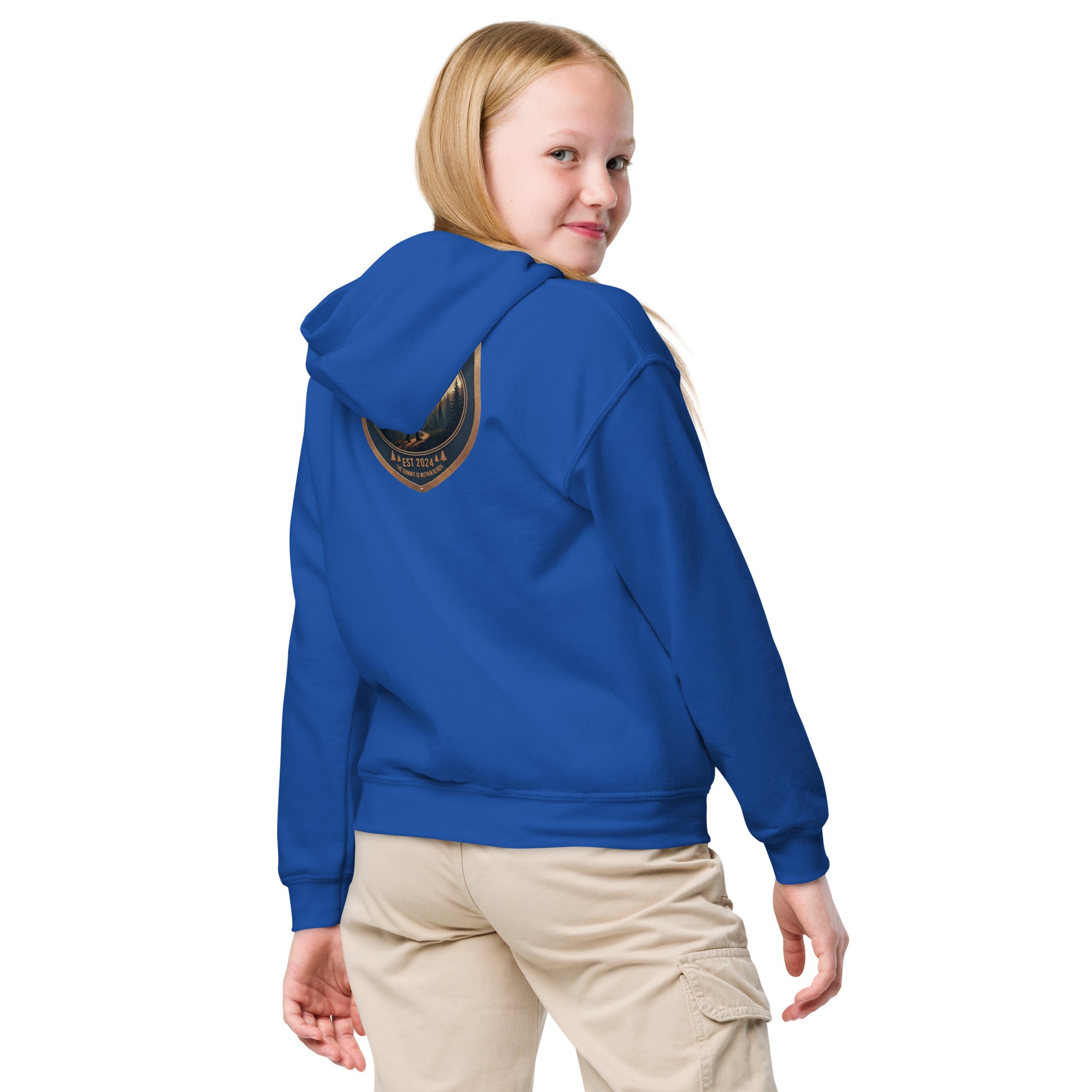 Youth "The summit is within your reach" hoodie - Rise Above Mountains LLC