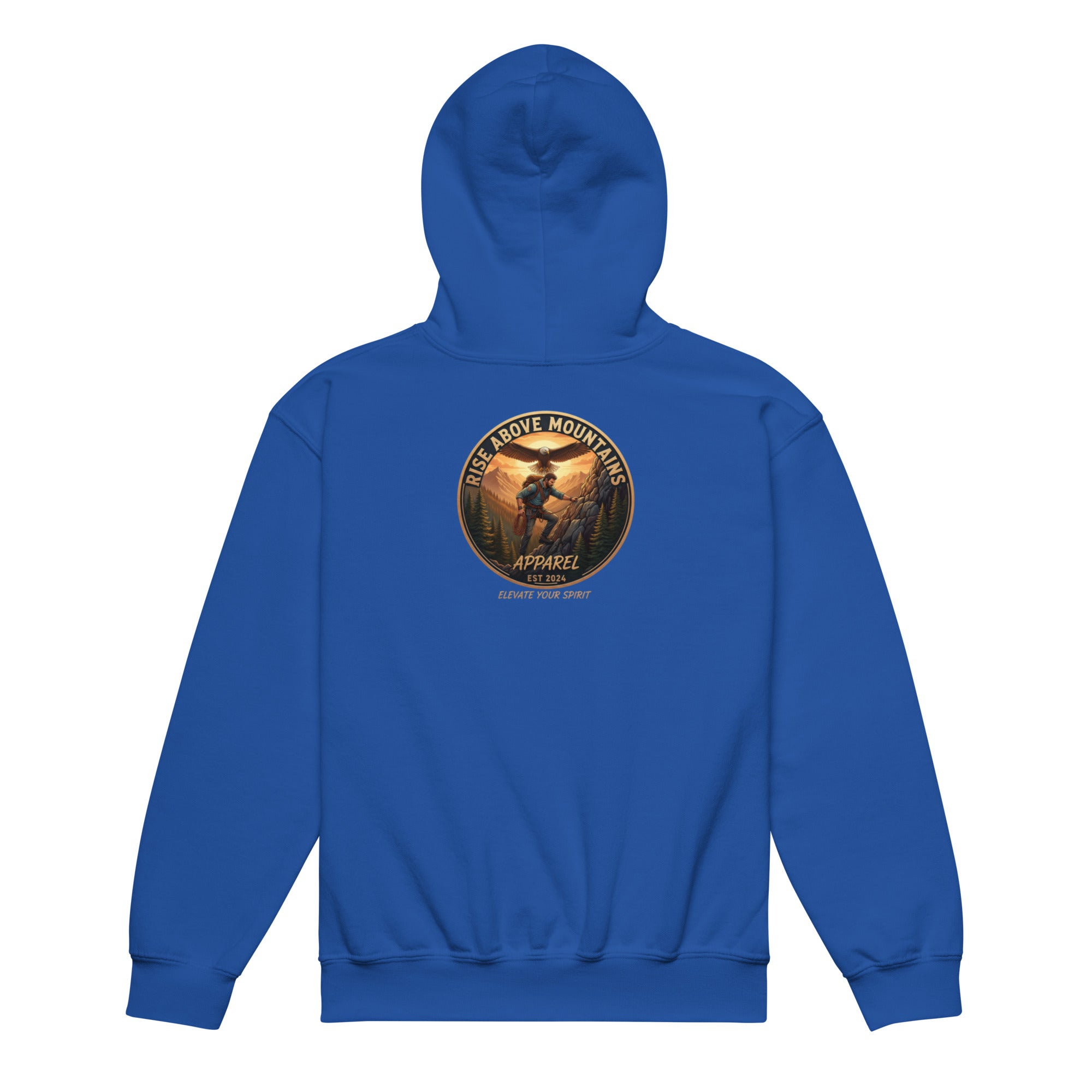 Youth "Elevate your spirit" hoodie - Rise Above Mountains LLC