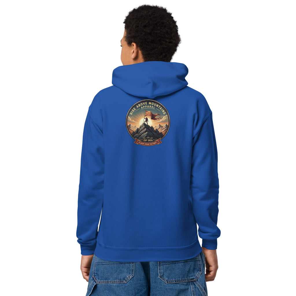 Youth "Claim your victory" hoodie - Rise Above Mountains LLC