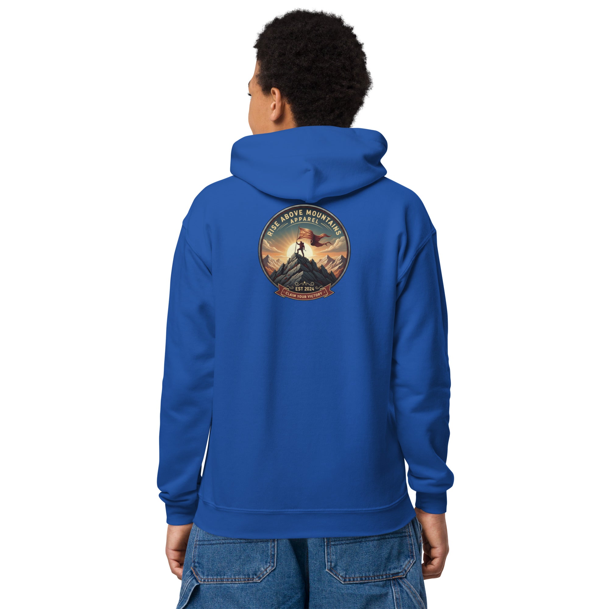 Youth "Claim your victory" hoodie - Rise Above Mountains LLC