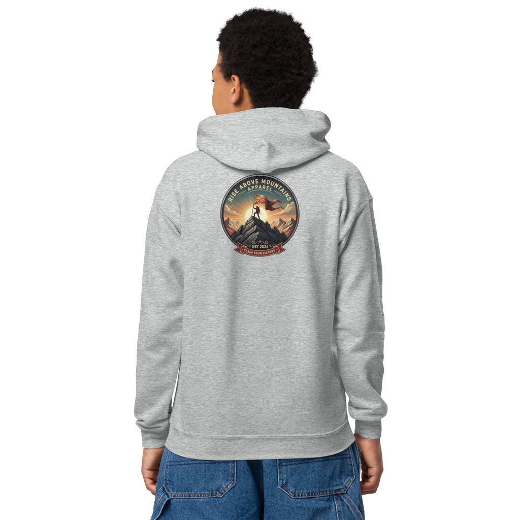 Youth "Claim your victory" hoodie - Rise Above Mountains LLC