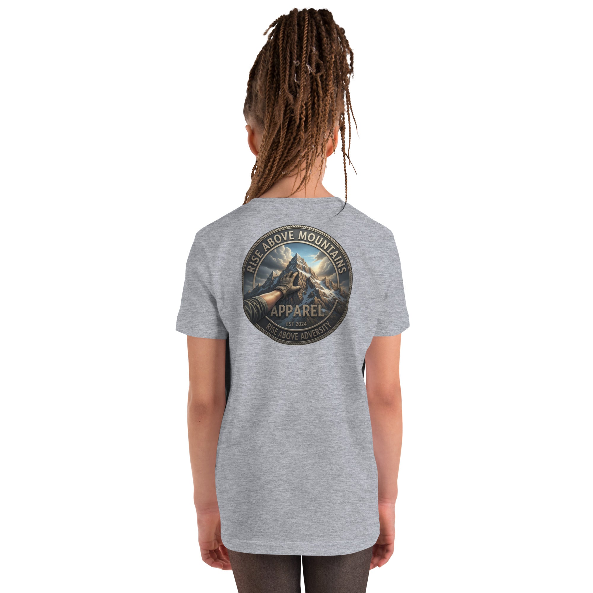 Youth "Rise above adversity" T-Shirt - Rise Above Mountains LLC