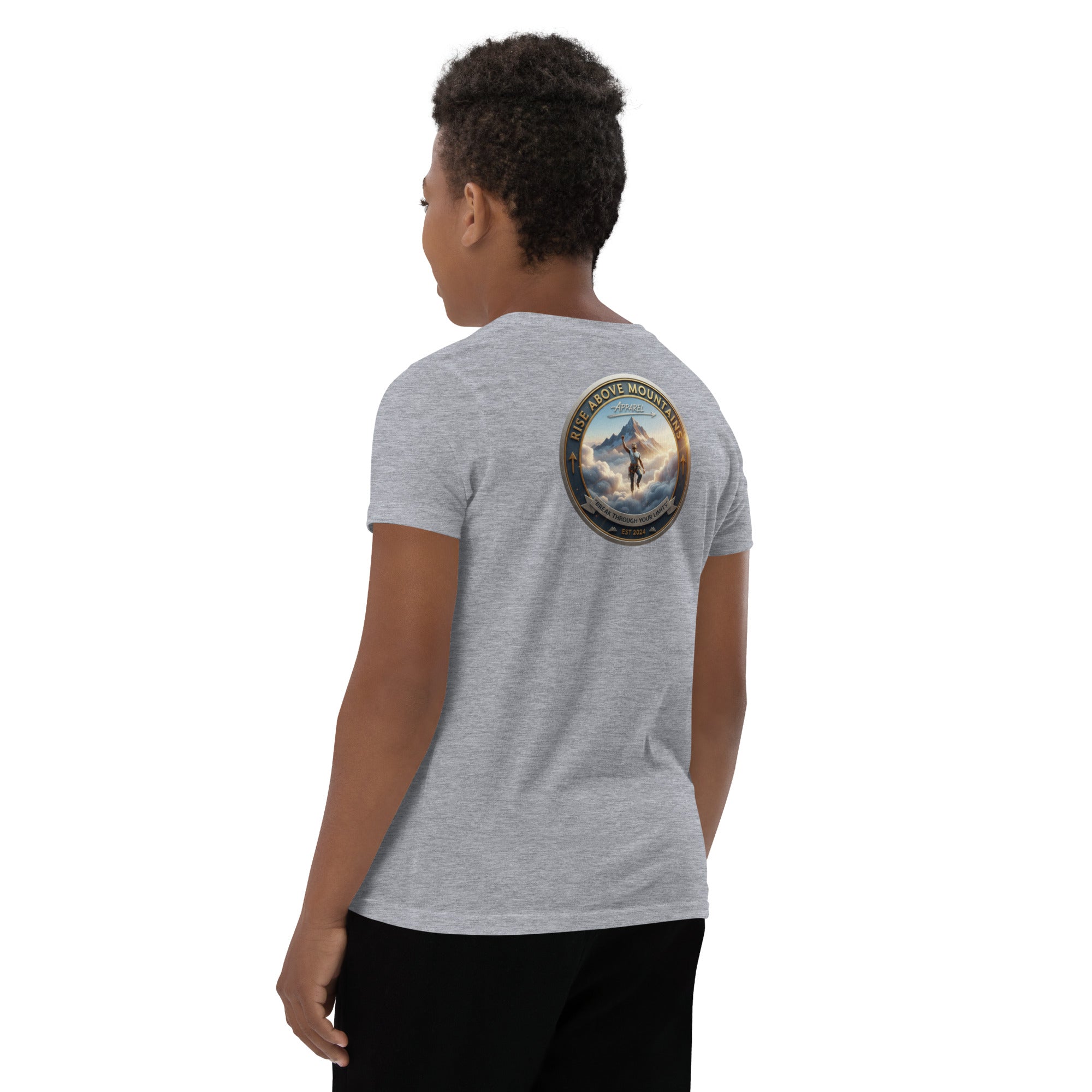 Youth "Break through your limits" T-Shirt - Rise Above Mountains LLC