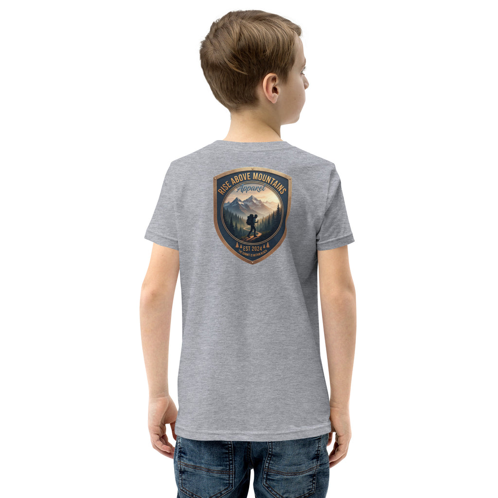 Youth "The summit is within reach" T-Shirt - Rise Above Mountains LLC