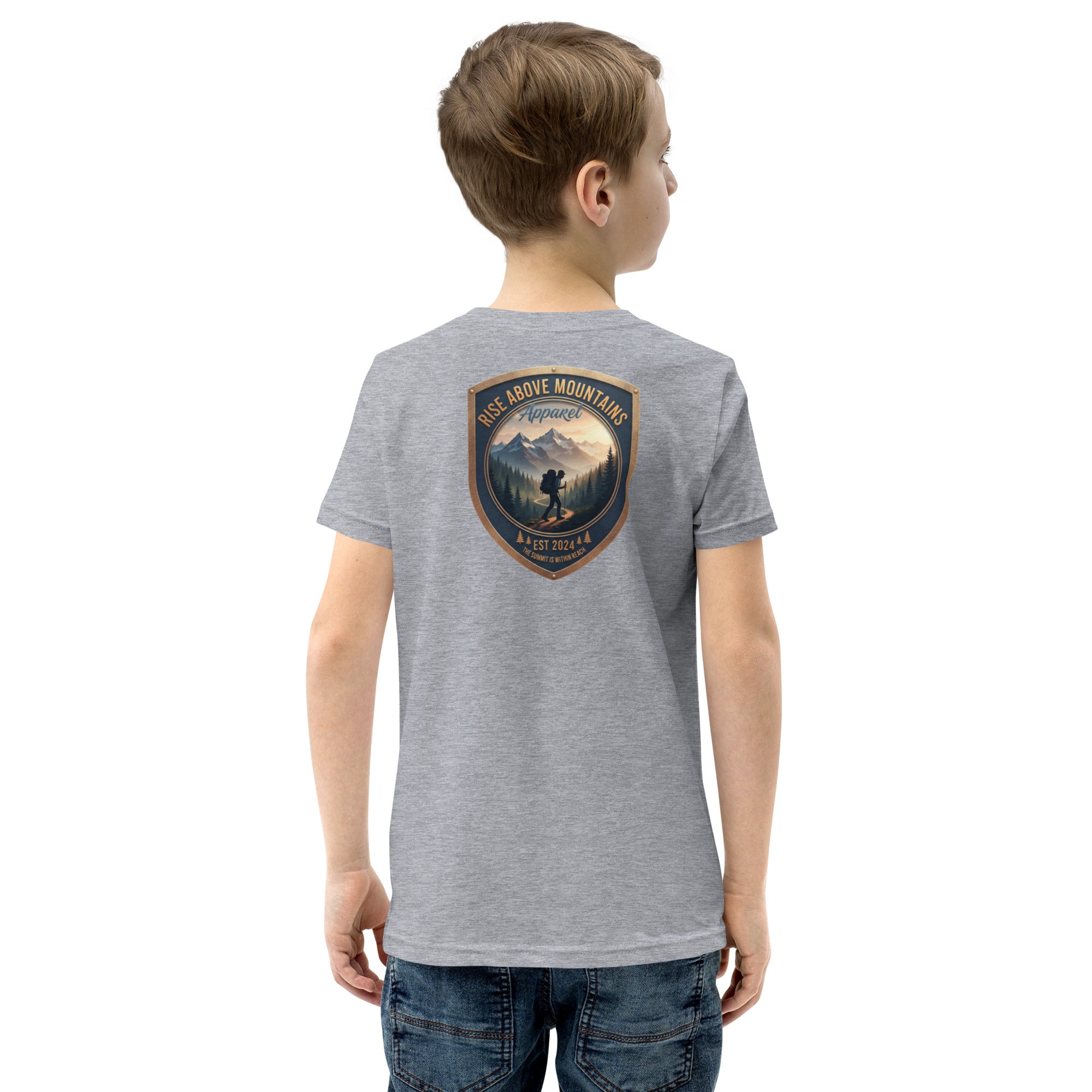 Youth "The summit is within reach" T-Shirt - Rise Above Mountains LLC