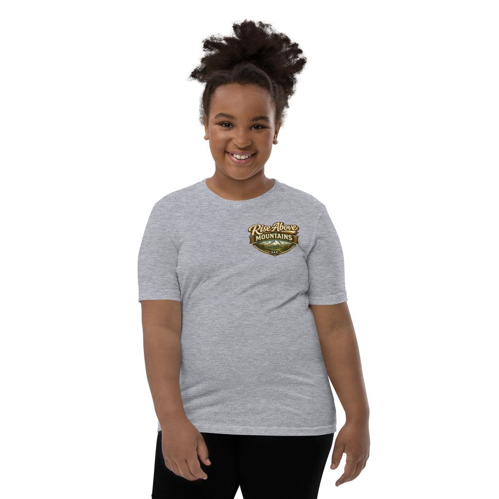 Youth "Elevate your spirit" T-Shirt - Rise Above Mountains LLC