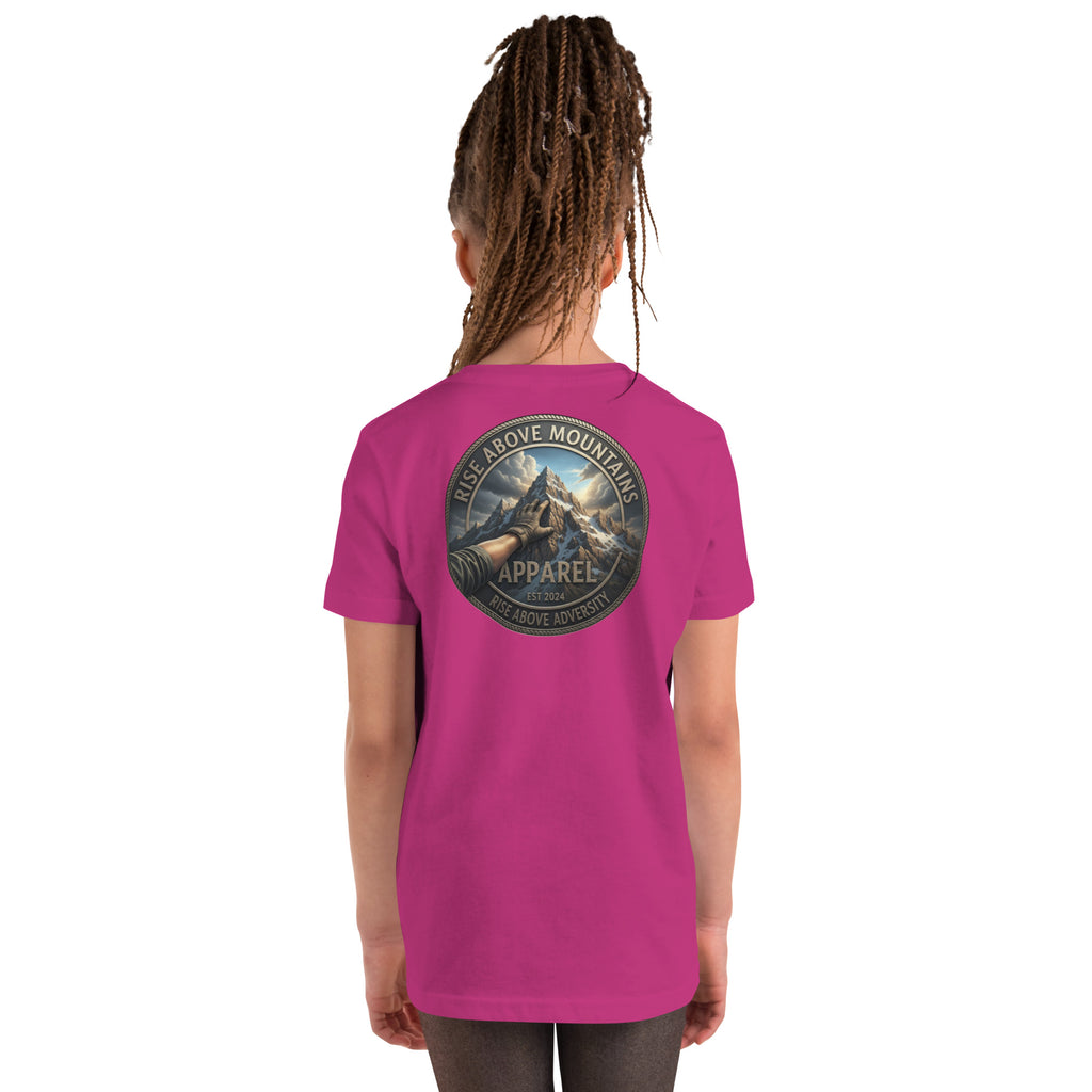 Youth "Rise above adversity" T-Shirt - Rise Above Mountains LLC