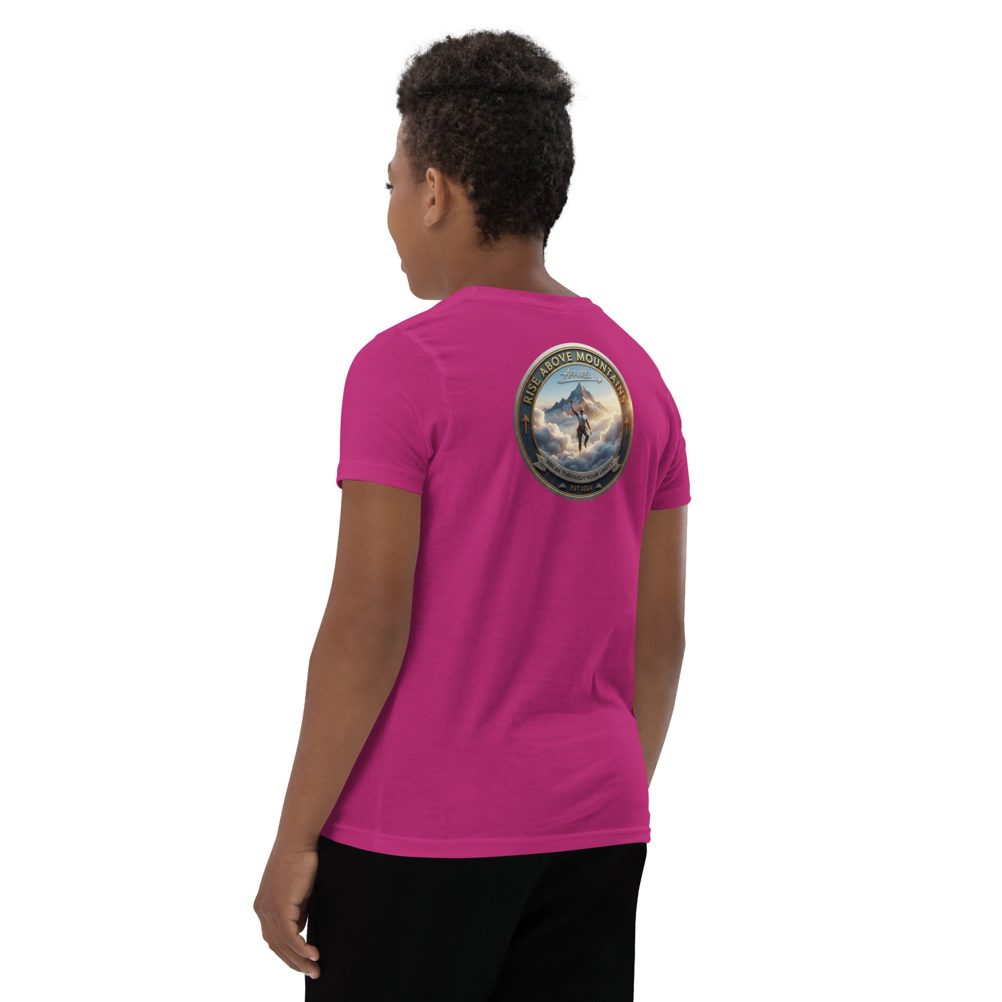 Youth "Break through your limits" T-Shirt - Rise Above Mountains LLC