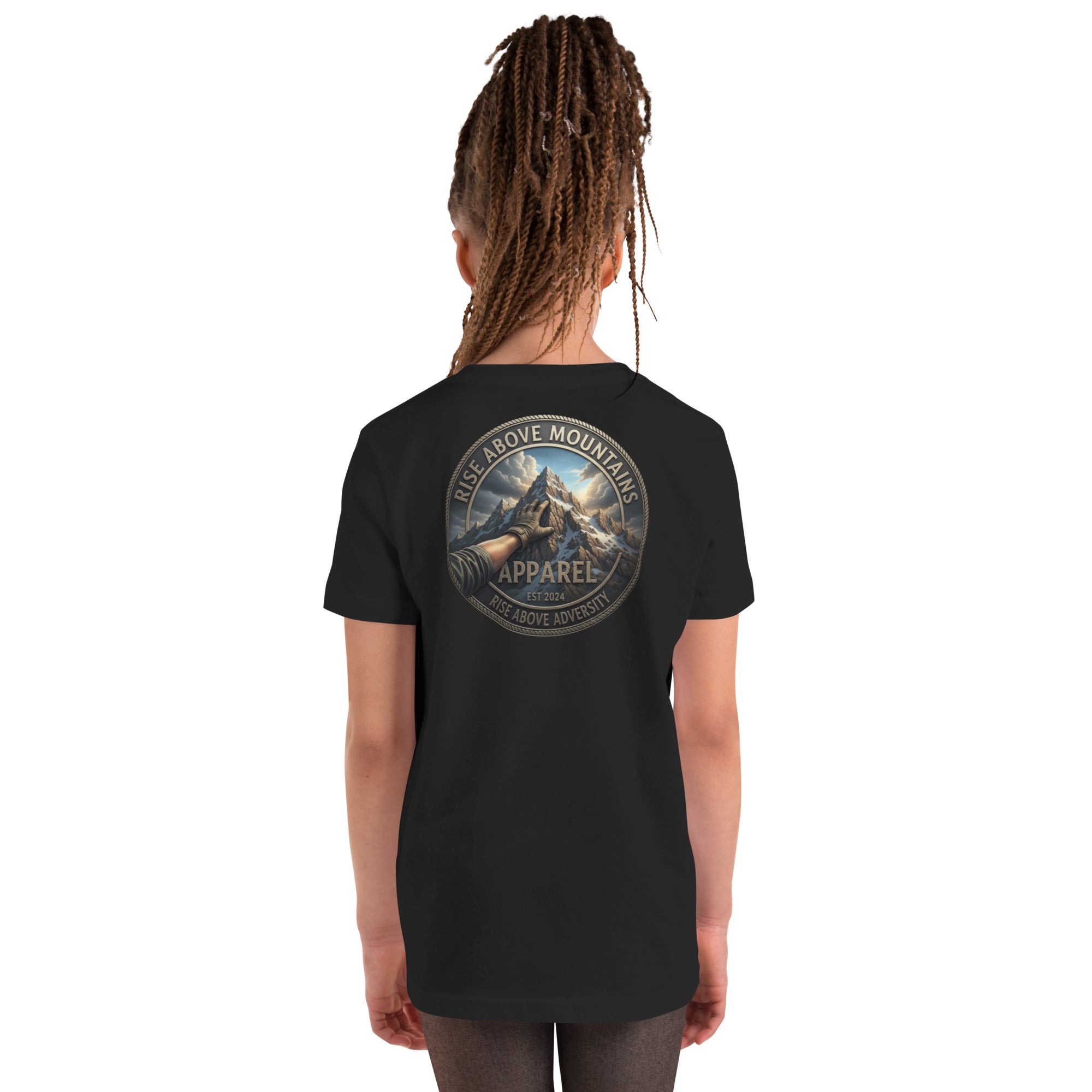Youth "Rise above adversity" T-Shirt - Rise Above Mountains LLC