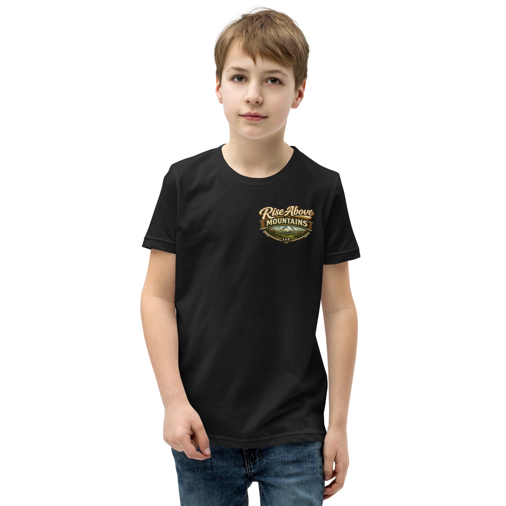 Youth "Courage over comfort" T-Shirt - Rise Above Mountains LLC