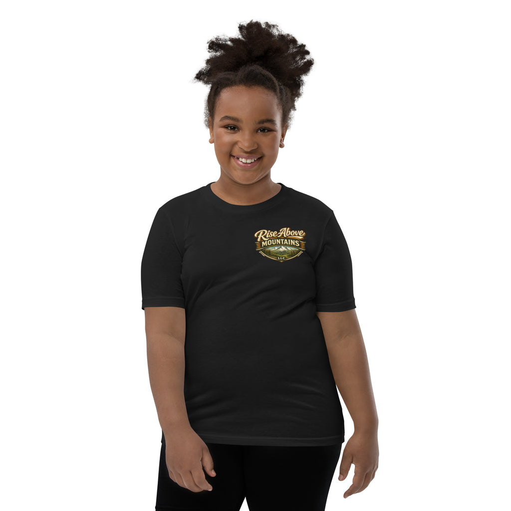 Youth "Elevate your spirit" T-Shirt - Rise Above Mountains LLC