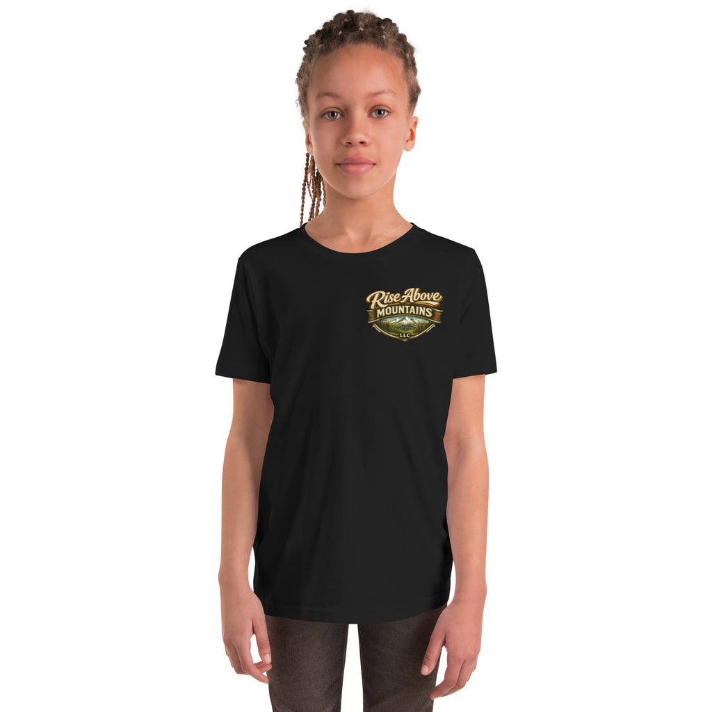 Youth "Rise above adversity" T-Shirt - Rise Above Mountains LLC