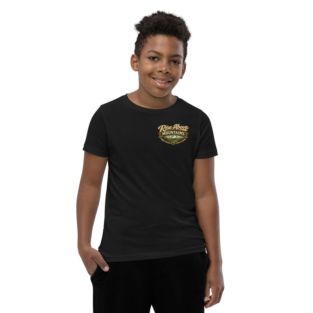 Youth "Break through your limits" T-Shirt - Rise Above Mountains LLC