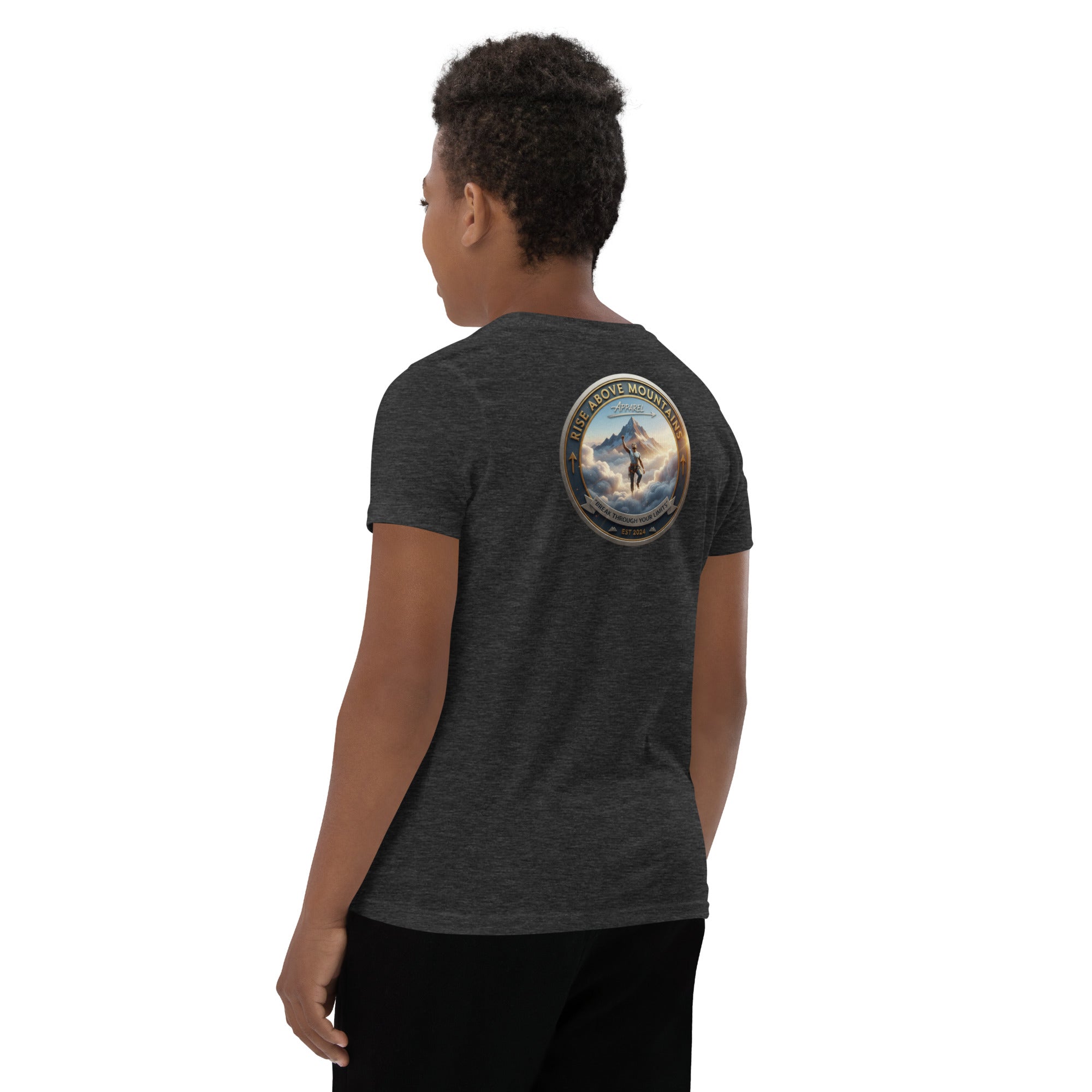 Youth "Break through your limits" T-Shirt - Rise Above Mountains LLC