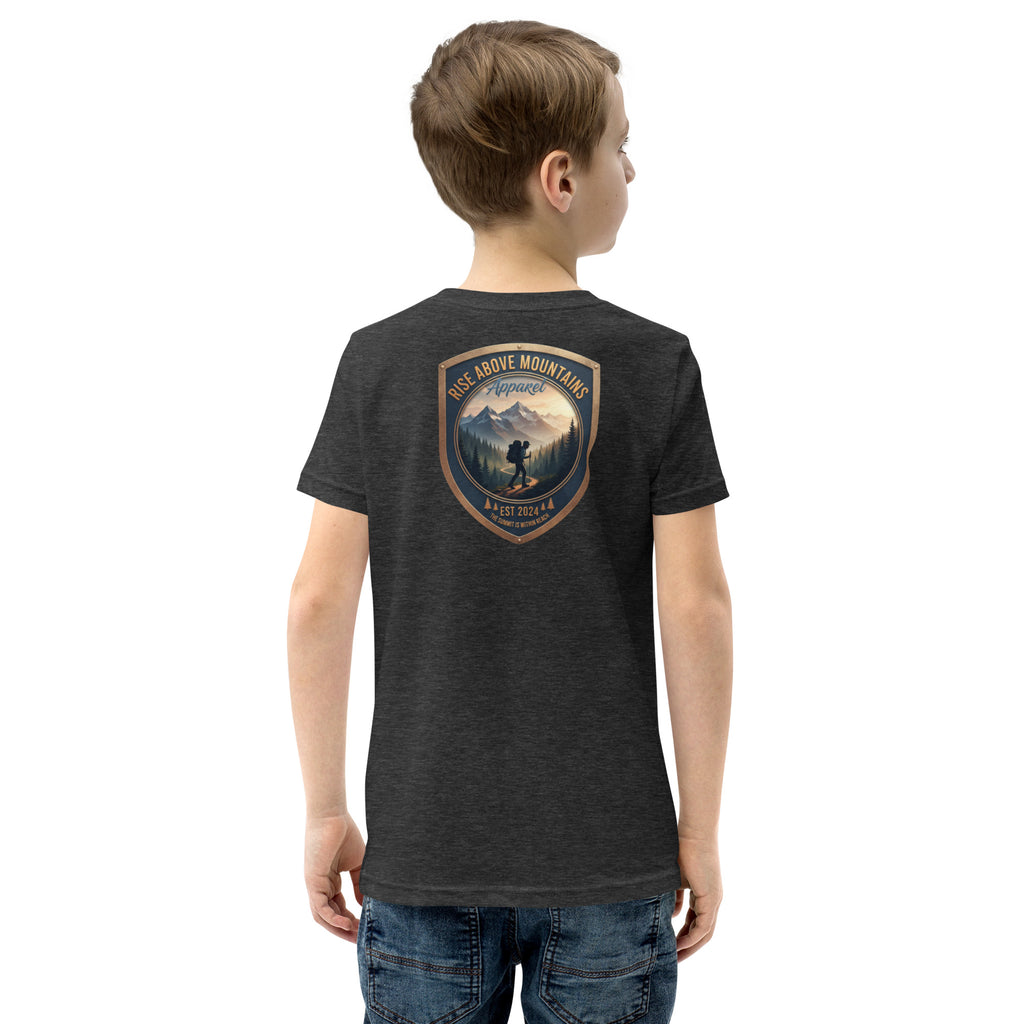 Youth "The summit is within reach" T-Shirt - Rise Above Mountains LLC
