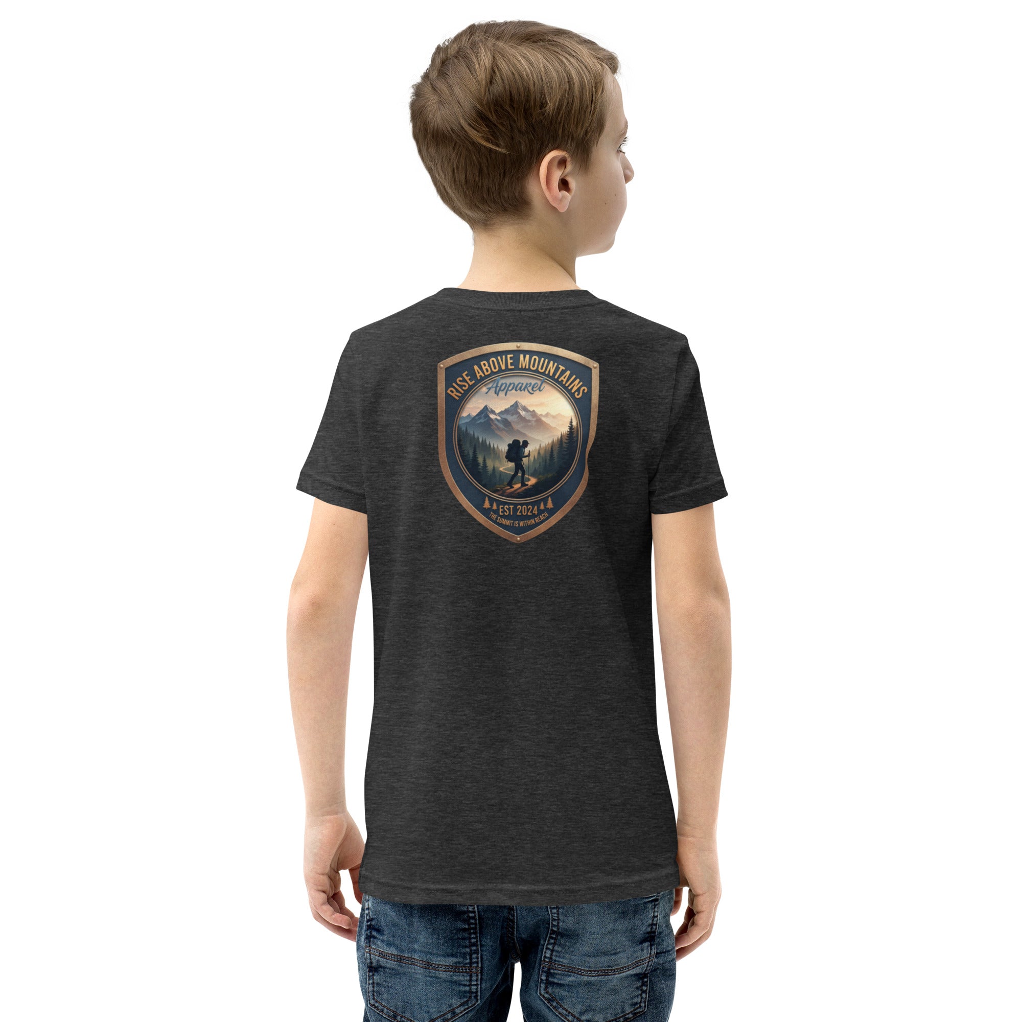 Youth "The summit is within reach" T-Shirt - Rise Above Mountains LLC