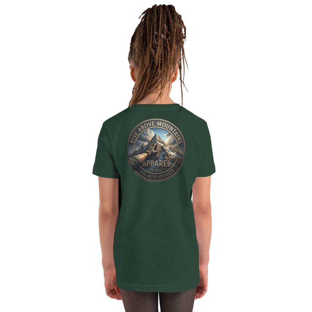Youth "Rise above adversity" T-Shirt - Rise Above Mountains LLC