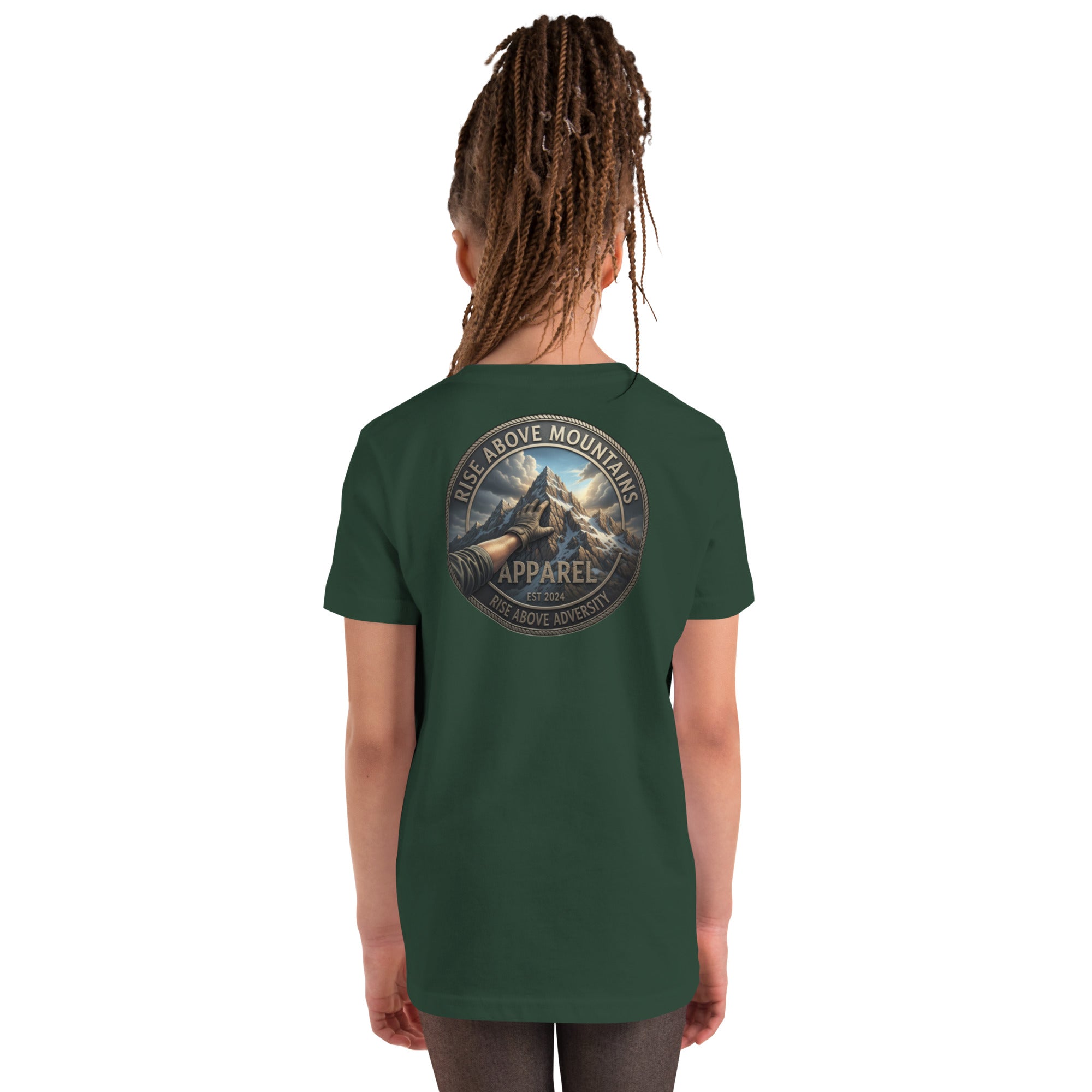 Youth "Rise above adversity" T-Shirt - Rise Above Mountains LLC