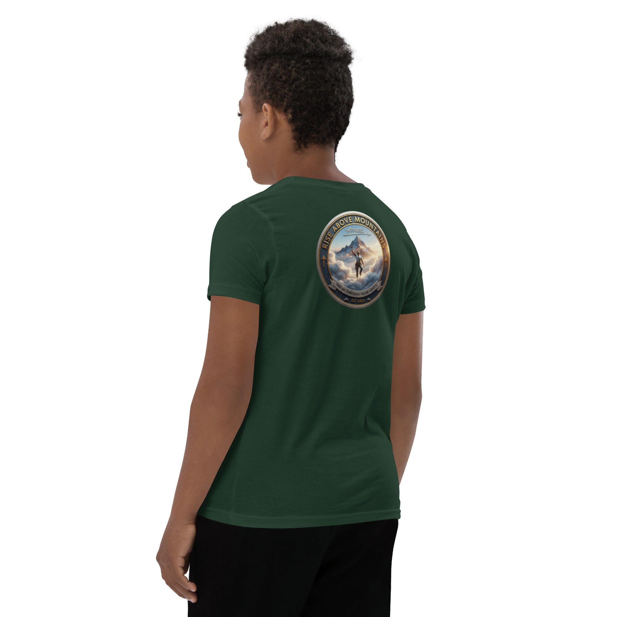 Youth "Break through your limits" T-Shirt - Rise Above Mountains LLC