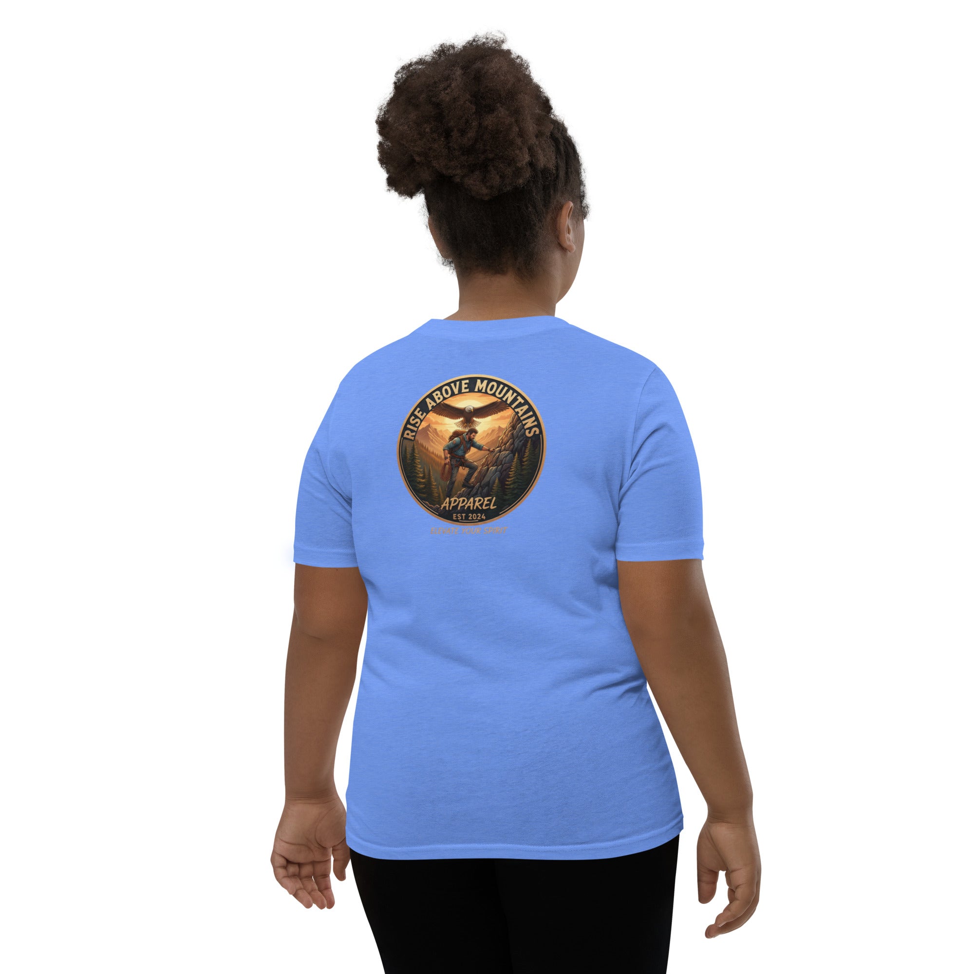 Youth "Elevate your spirit" T-Shirt - Rise Above Mountains LLC