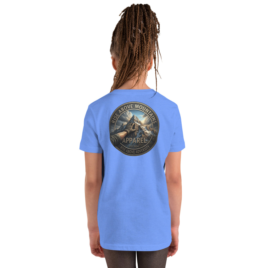 Youth "Rise above adversity" T-Shirt - Rise Above Mountains LLC