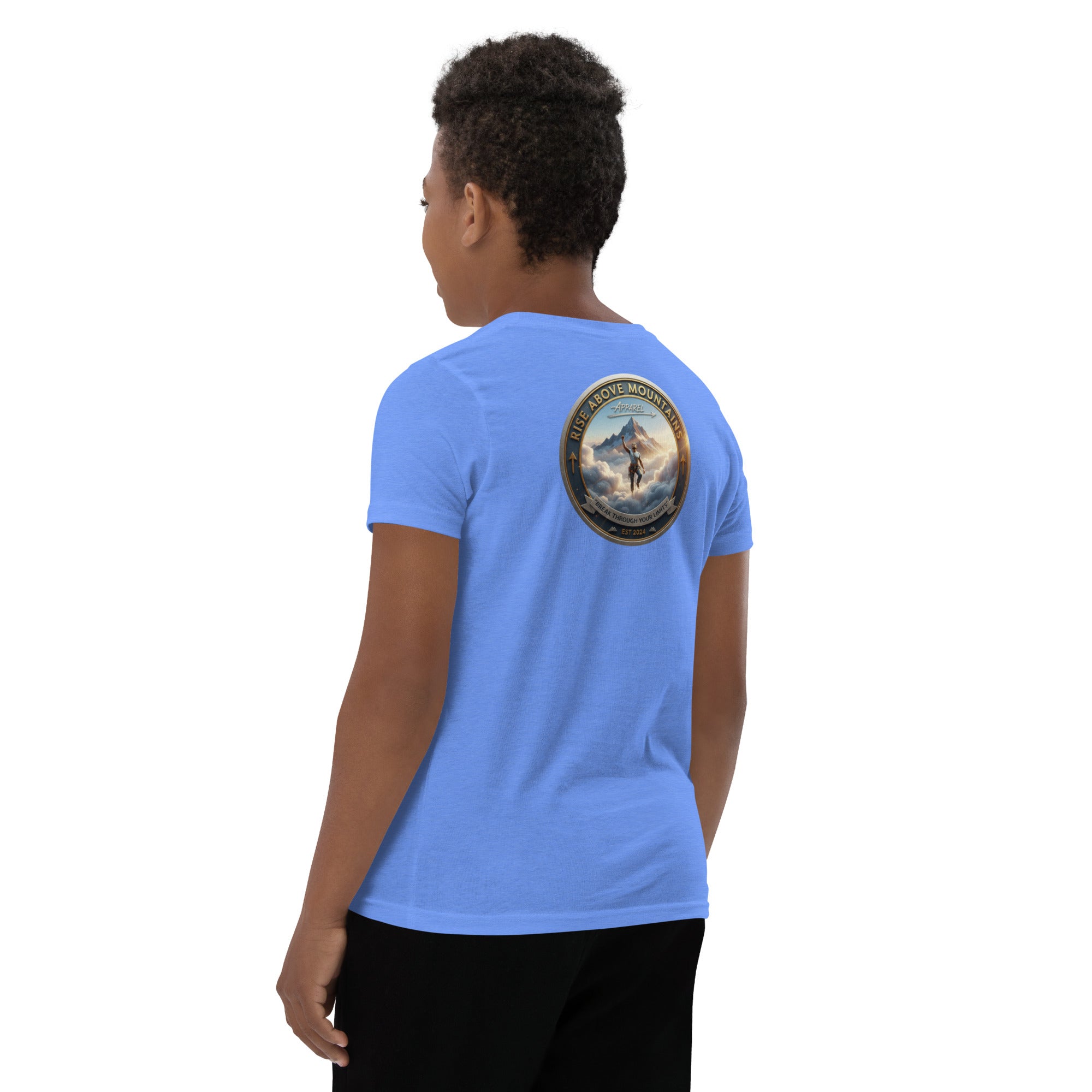 Youth "Break through your limits" T-Shirt - Rise Above Mountains LLC