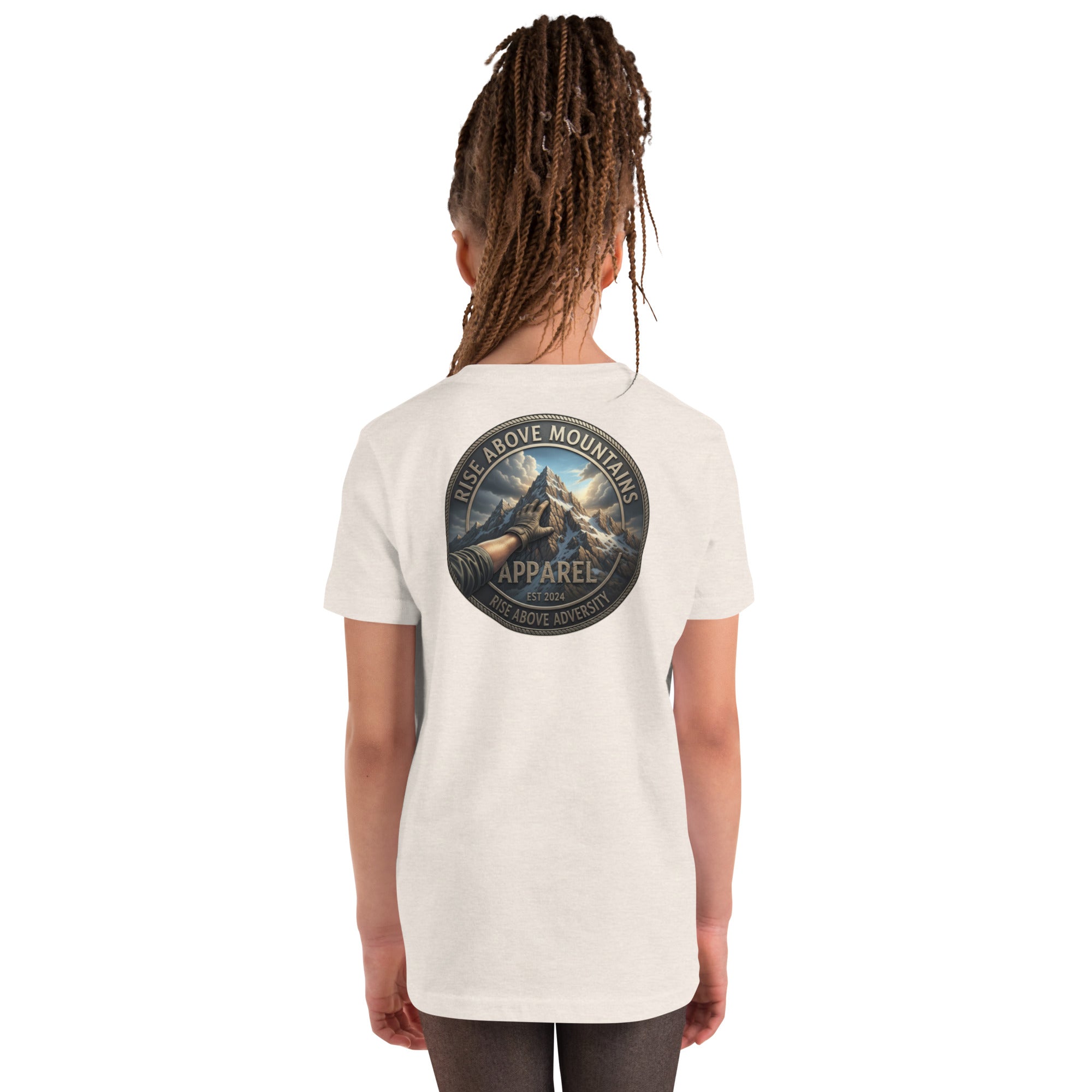 Youth "Rise above adversity" T-Shirt - Rise Above Mountains LLC