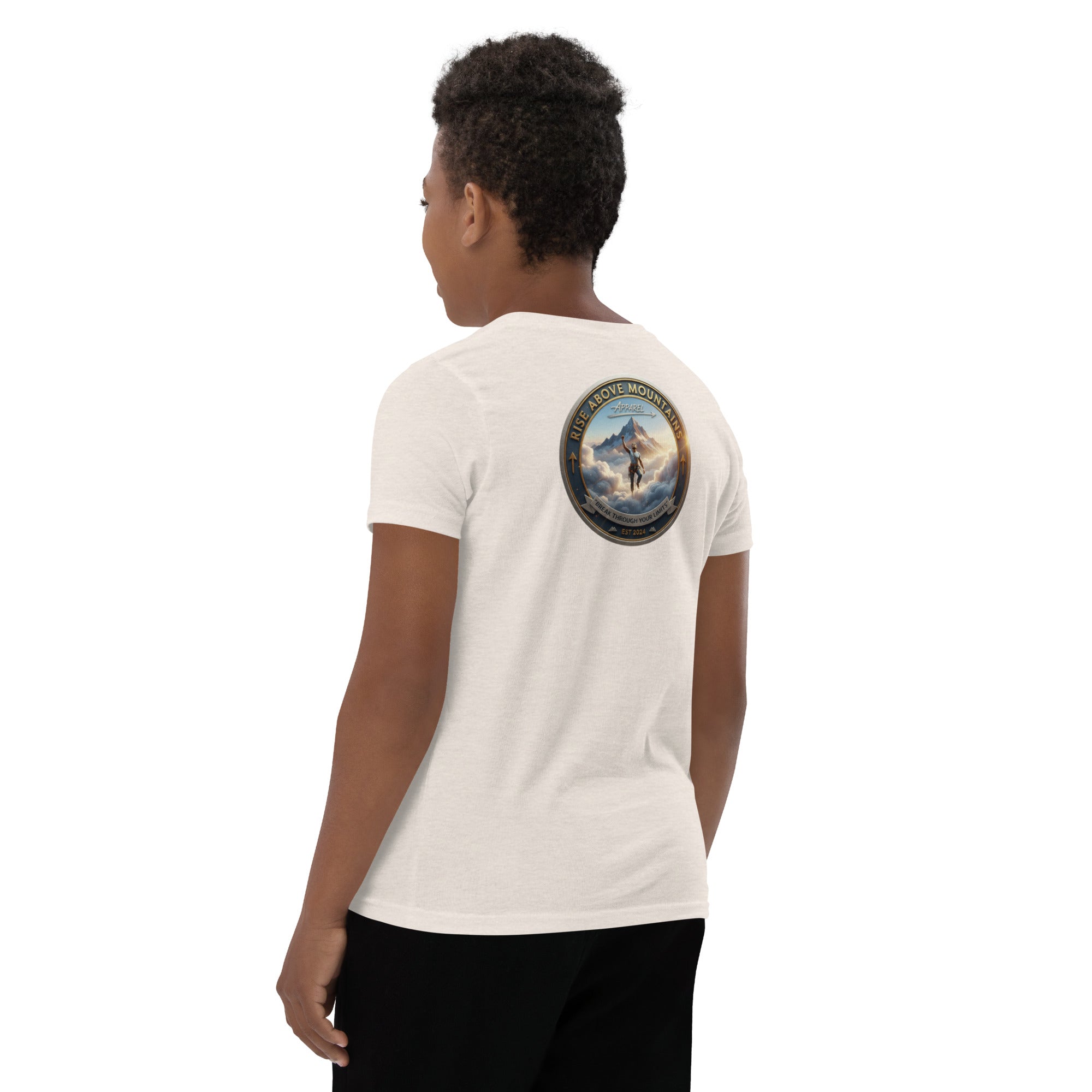 Youth "Break through your limits" T-Shirt - Rise Above Mountains LLC