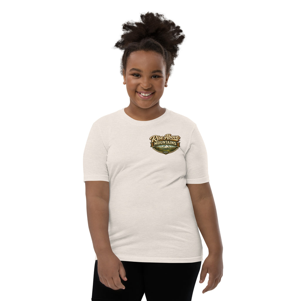 Youth "Elevate your spirit" T-Shirt - Rise Above Mountains LLC