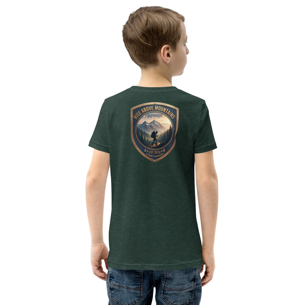Youth "The summit is within reach" T-Shirt - Rise Above Mountains LLC