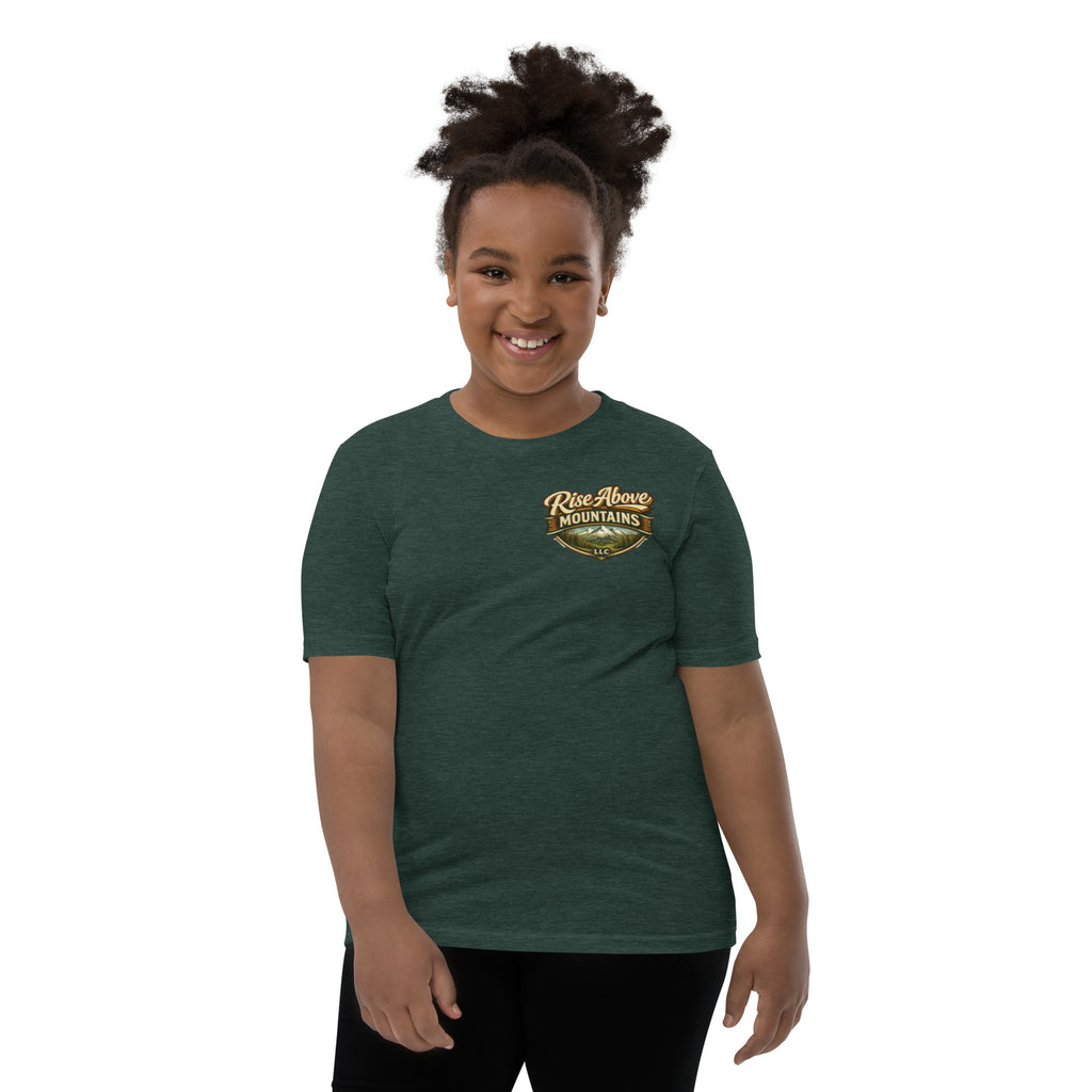 Youth "Elevate your spirit" T-Shirt - Rise Above Mountains LLC