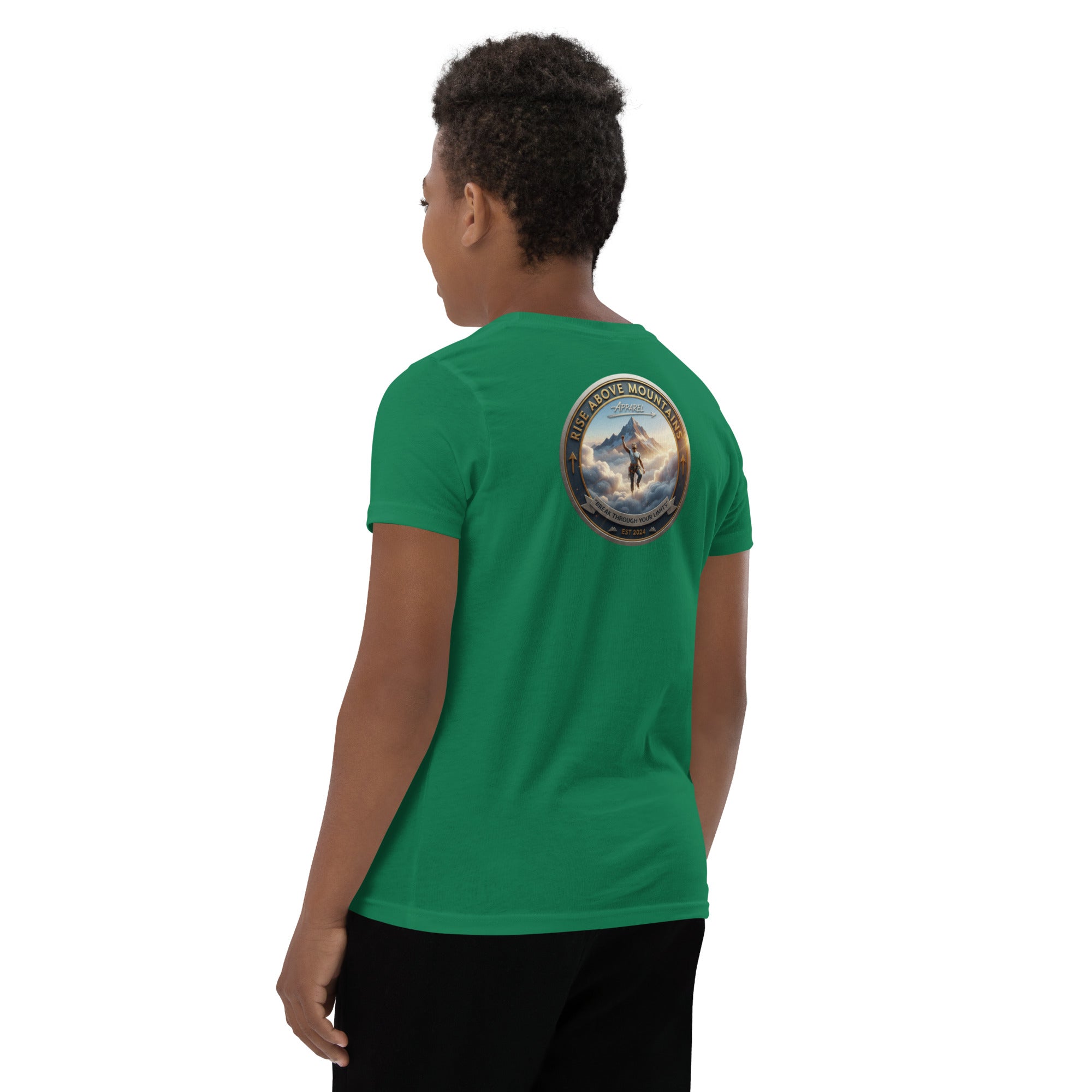 Youth "Break through your limits" T-Shirt - Rise Above Mountains LLC